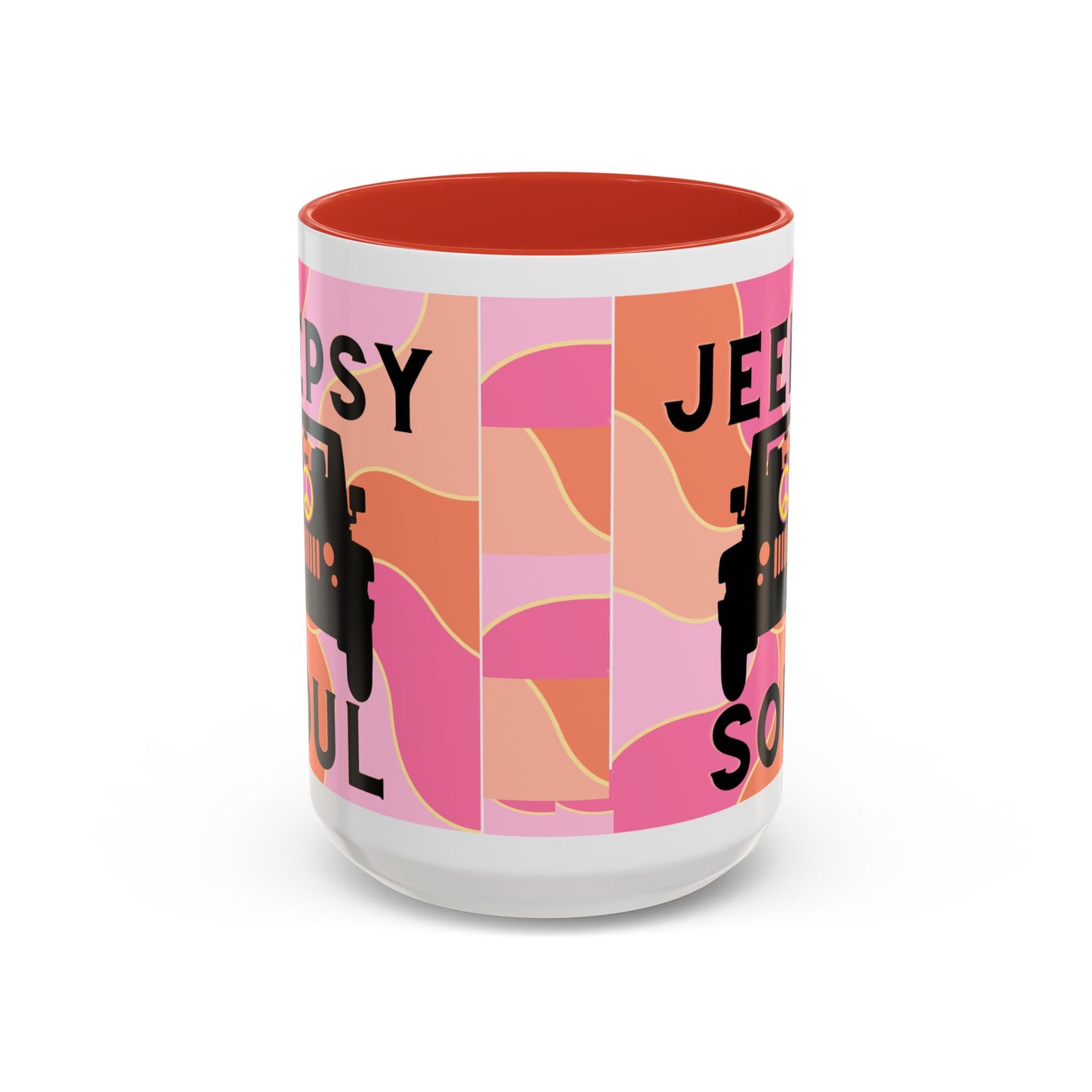 Jeepy Soul Accent Coffee Mug - 11 & 15oz - Stylish for Jeep Lovers