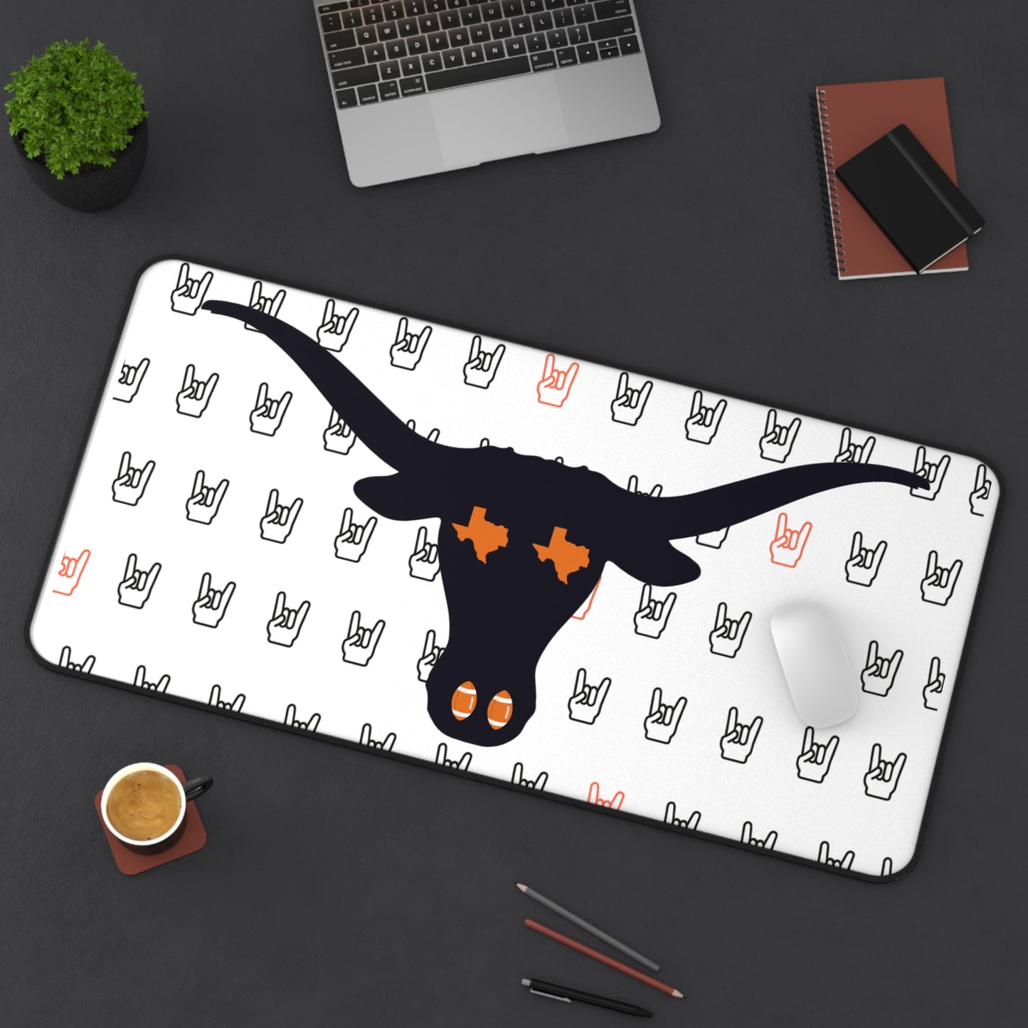 Texas Longhorn HOOK'em Mouse Pad Desk Mat