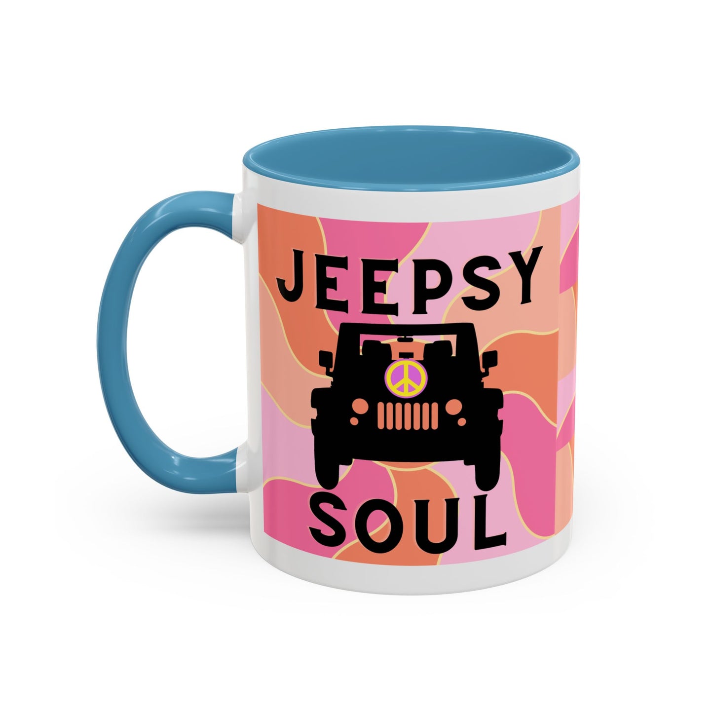 Jeepy Soul Accent Coffee Mug - 11 & 15oz - Stylish for Jeep Lovers