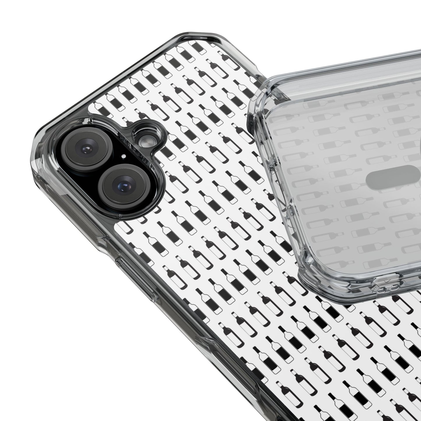 WINE BOTTLES Stylish Magnetic Phone Case | Clear Impact Protection