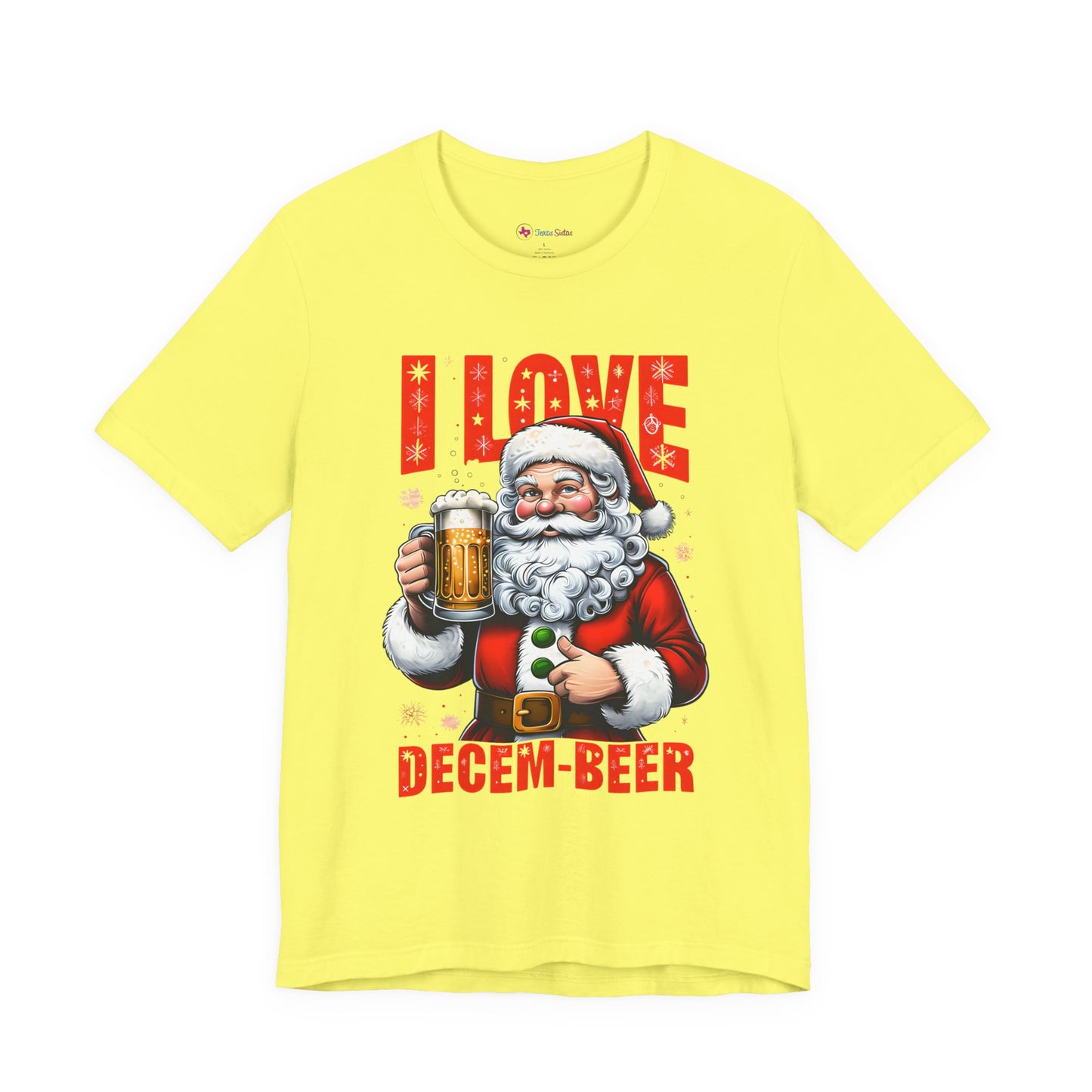Funny Santa I LOVE DECEM-BEER T-Shirt