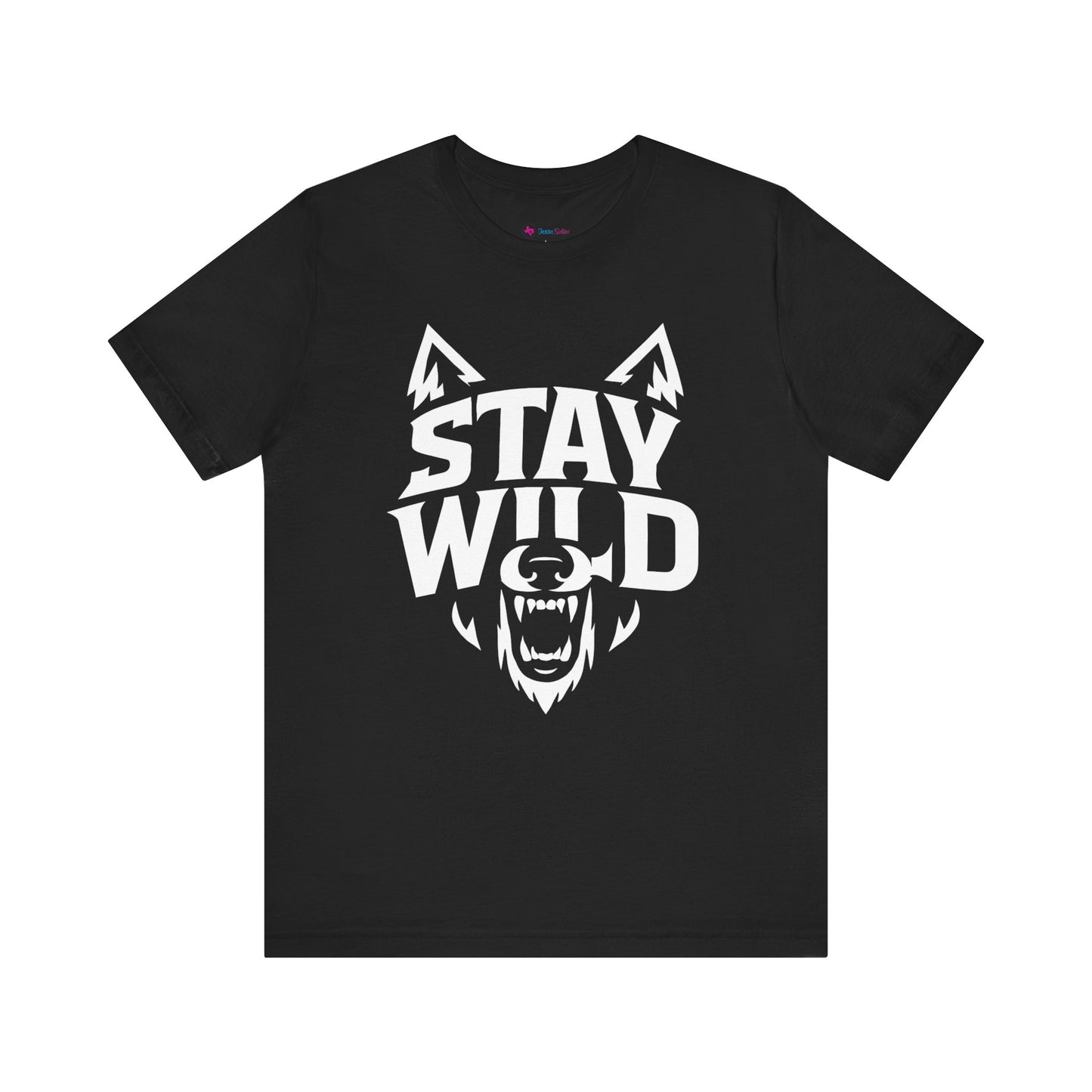 Wolf Face Unisex Tee - STAY WILD T-Shirt