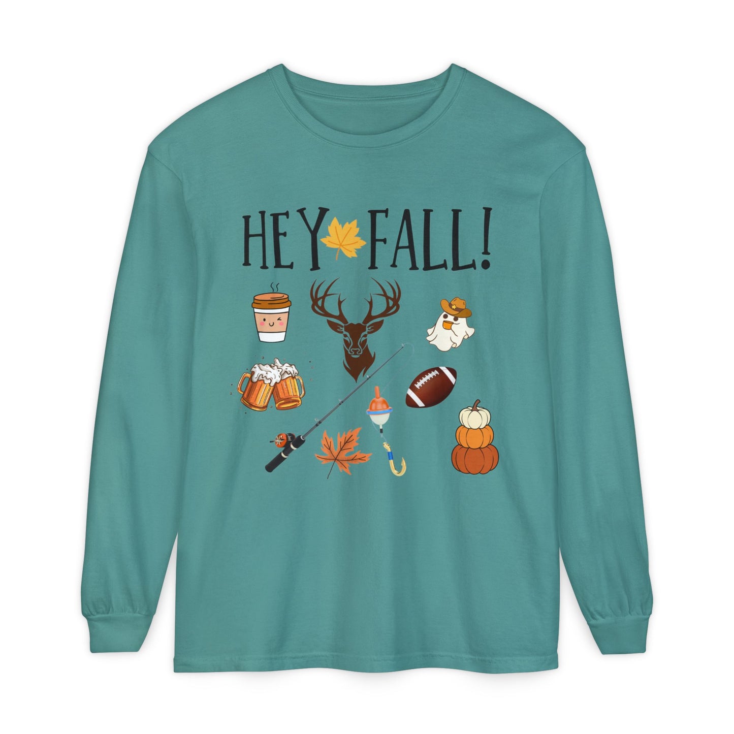 HEY Fall Themed Long Sleeve T-Shirt