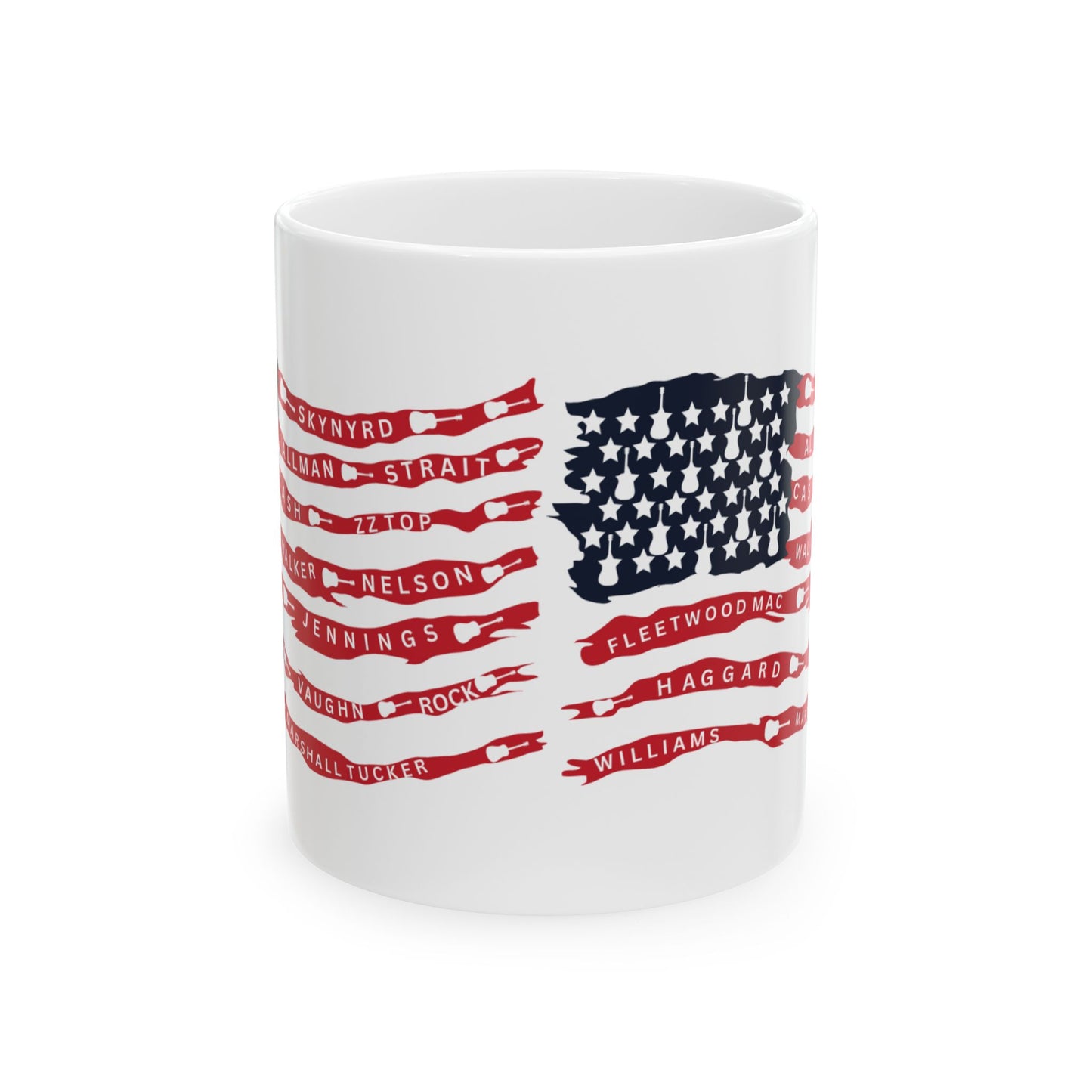 Best bands guitar USA flag mug coffee cup