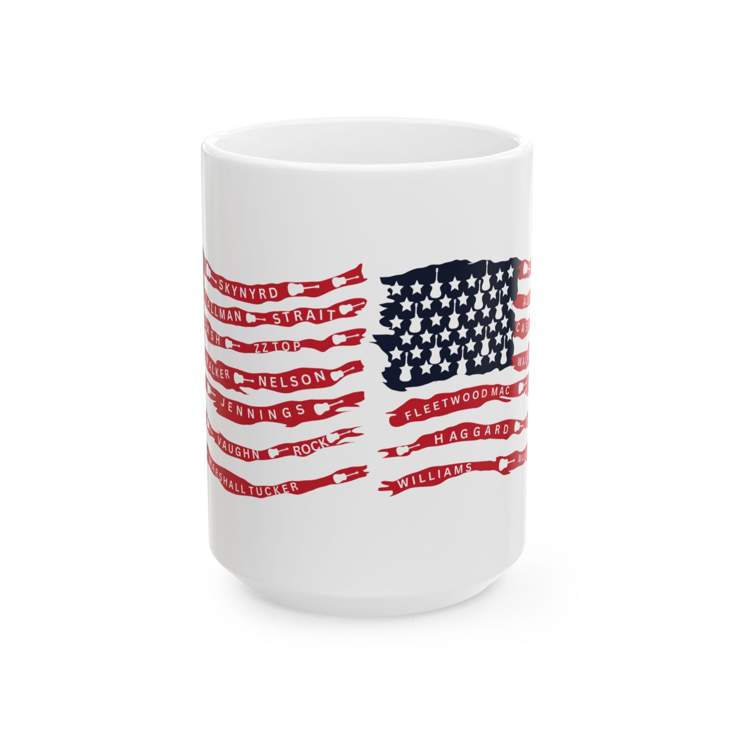 Best bands guitar USA flag mug coffee cup