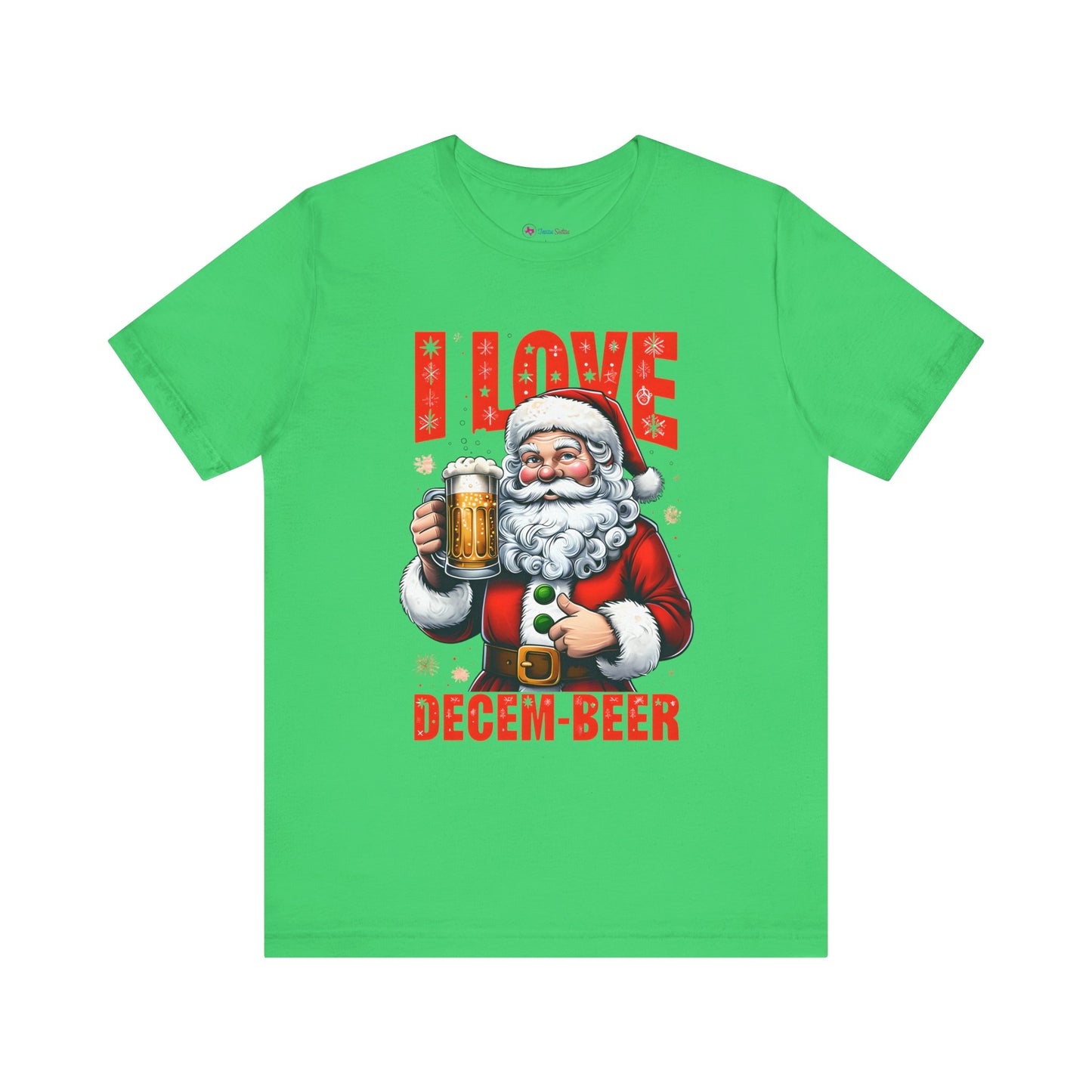 Funny Santa I LOVE DECEM-BEER T-Shirt