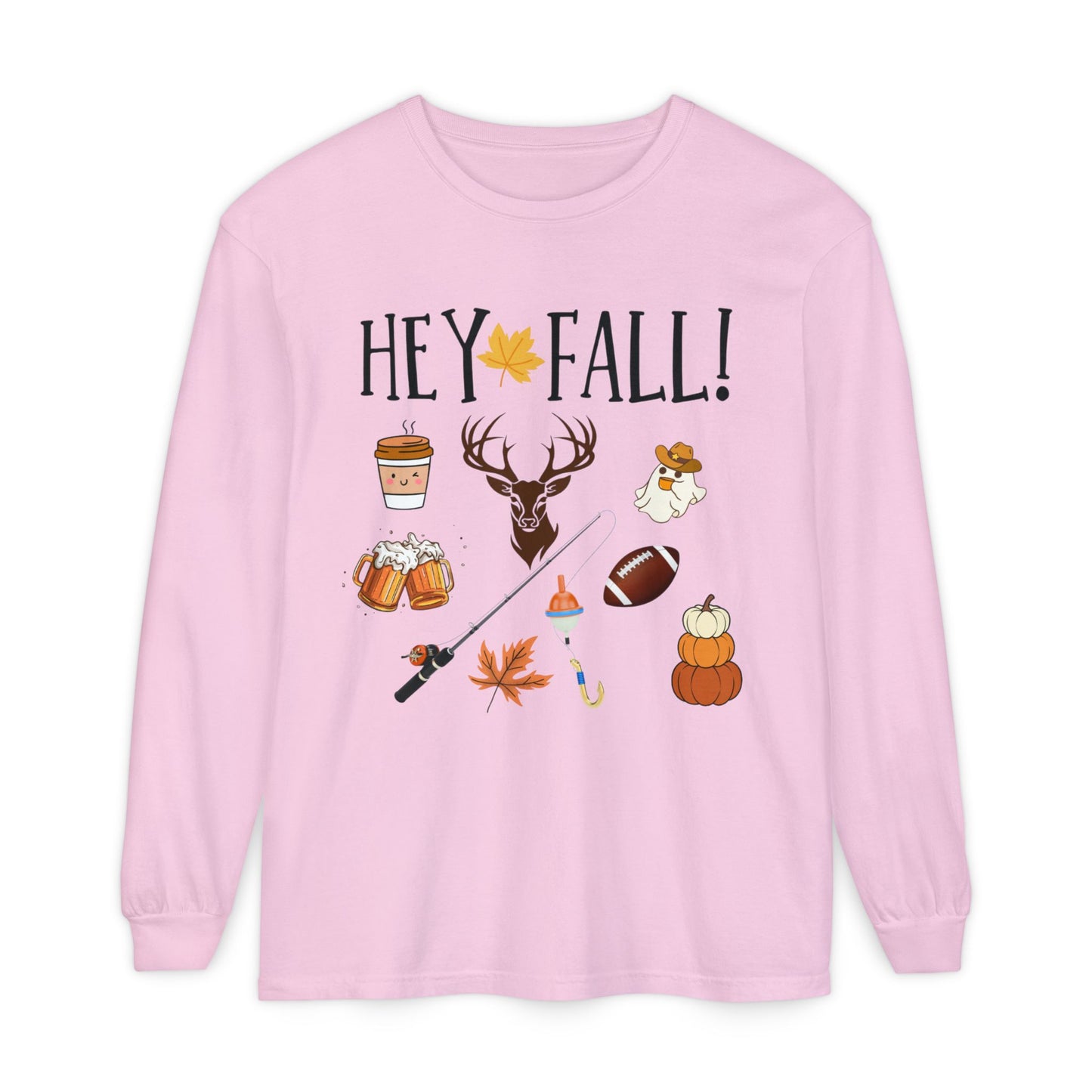 HEY Fall Themed Long Sleeve T-Shirt