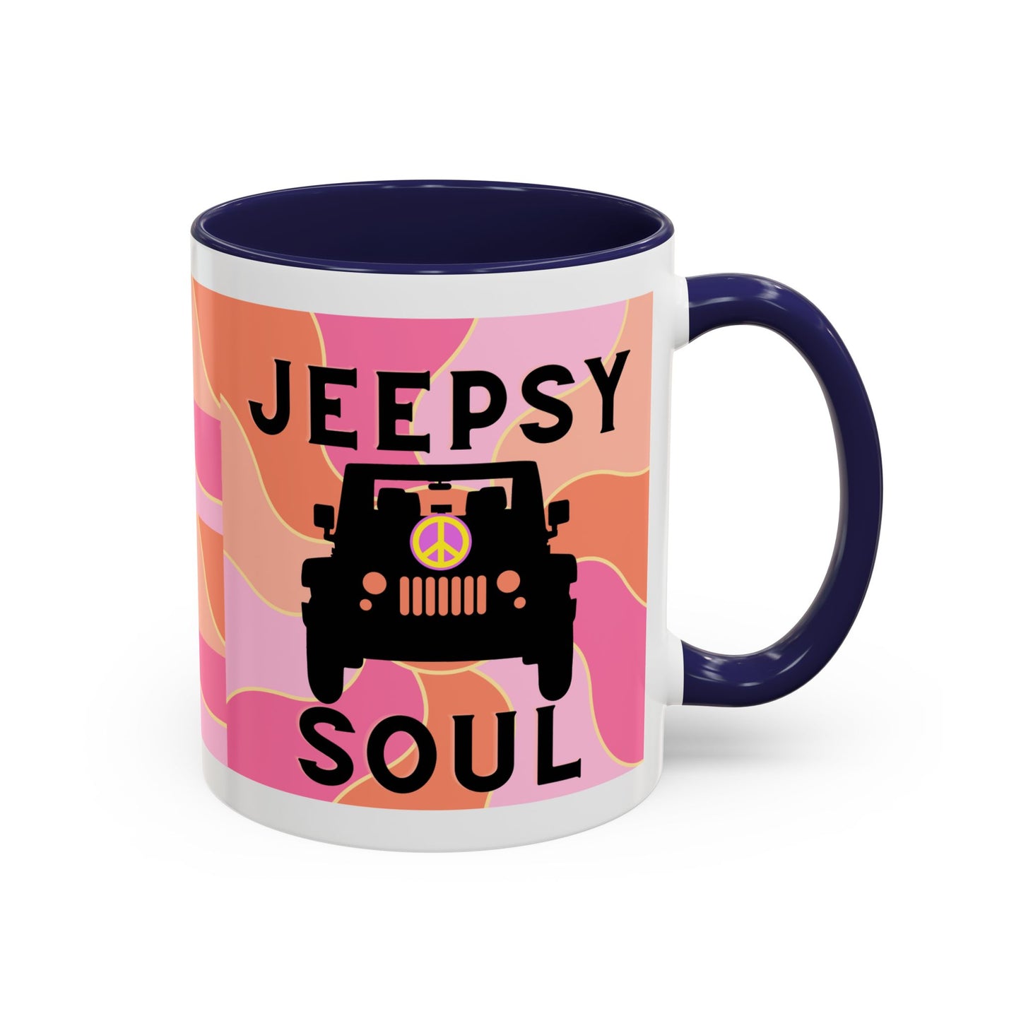 Jeepy Soul Accent Coffee Mug - 11 & 15oz - Stylish for Jeep Lovers