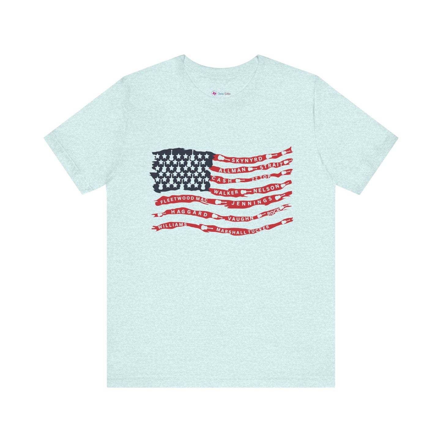 Rock n' Roll Guitar Flag T-Shirt Unisex