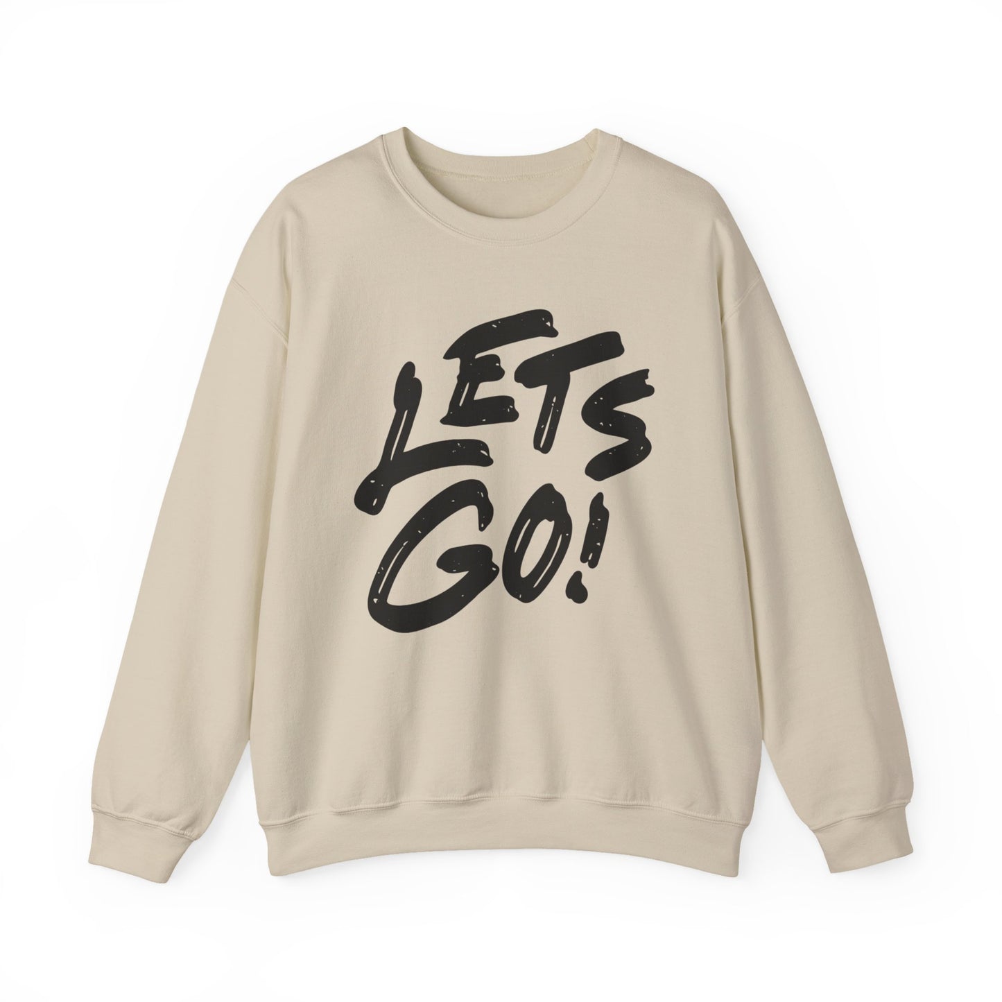 Crewneck Sweatshirt LET'S GO Sports Tailgate Fun Events