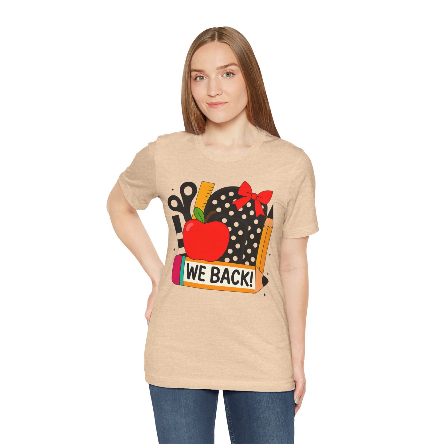Cute Teacher T-shirt - WE BACK! Many Colors to choose from!