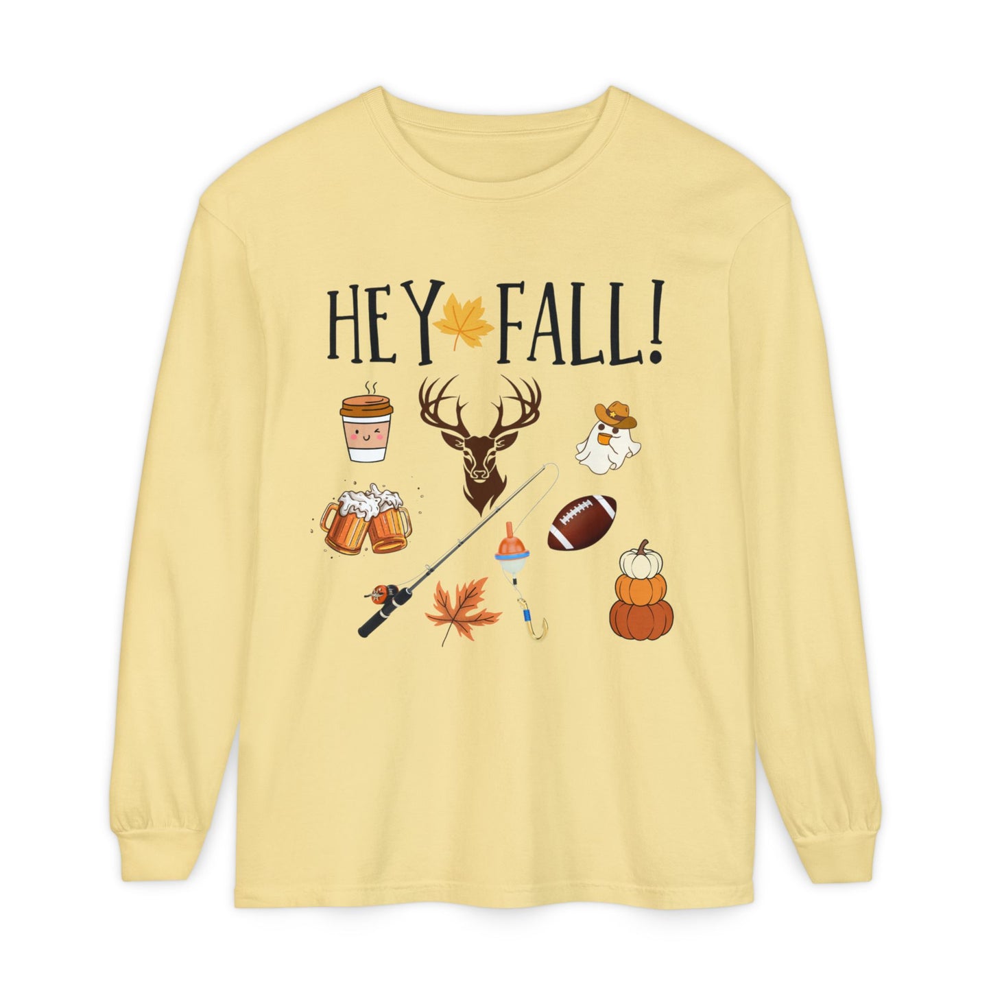 HEY Fall Themed Long Sleeve T-Shirt