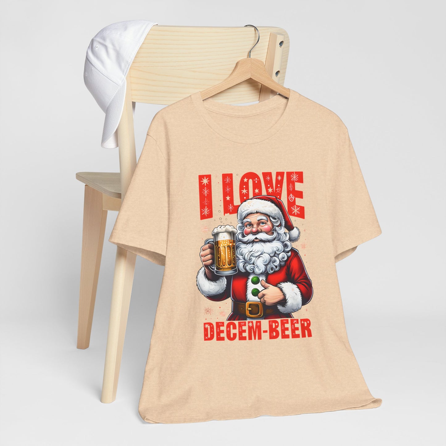 Funny Santa I LOVE DECEM-BEER T-Shirt