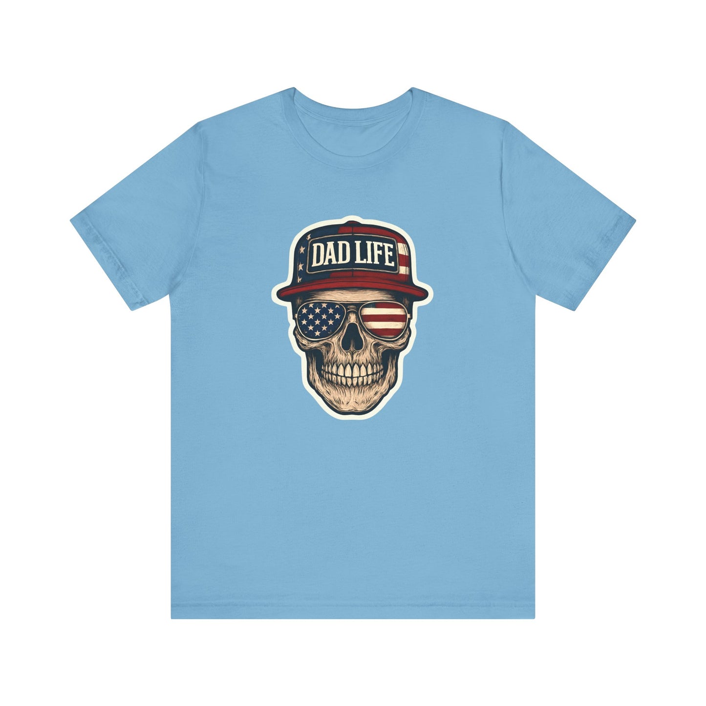Cool Dad Life T-Shirt, Skull Graphic Tee, Father's Day Gift, Unisex Casual