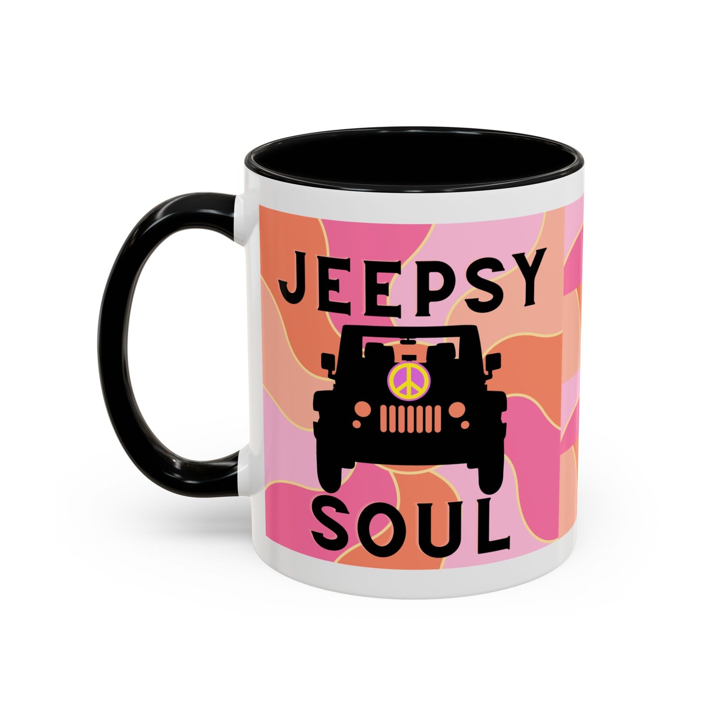 Jeepy Soul Accent Coffee Mug - 11 & 15oz - Stylish for Jeep Lovers