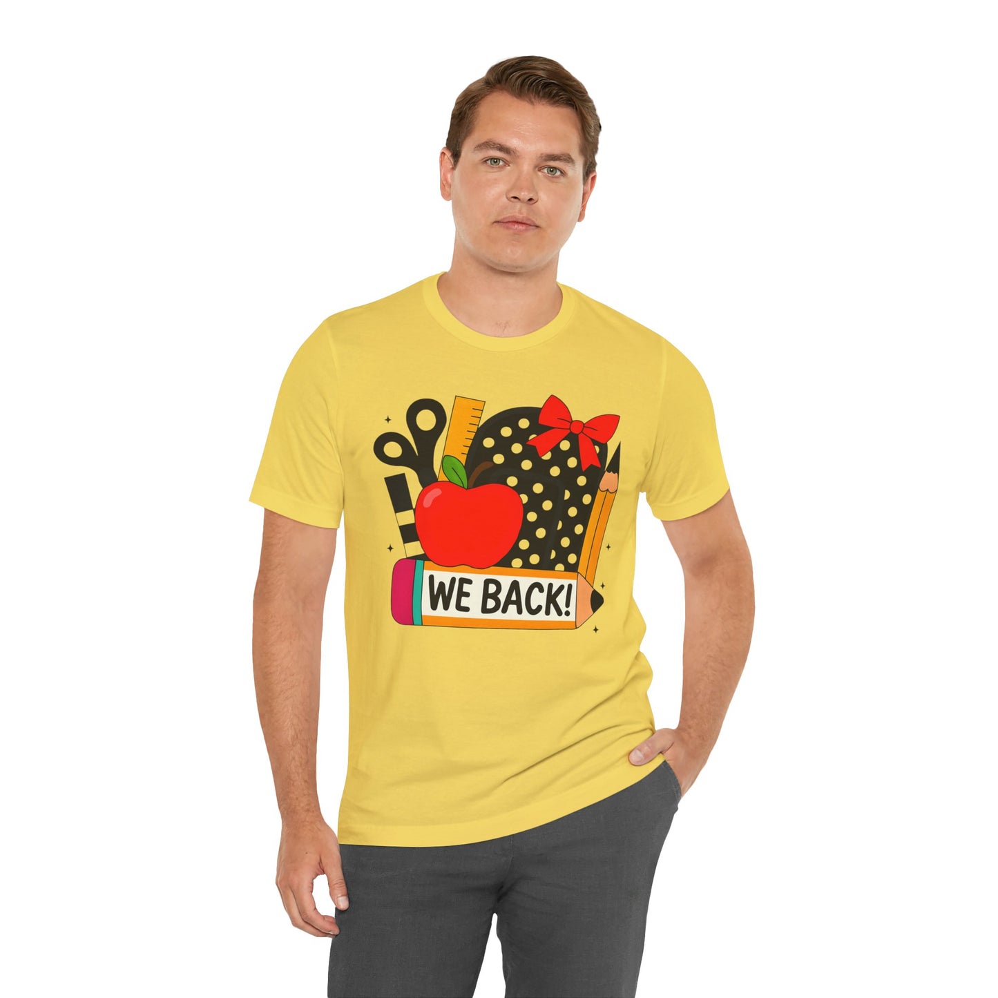 Cute Teacher T-shirt - WE BACK! Many Colors to choose from!