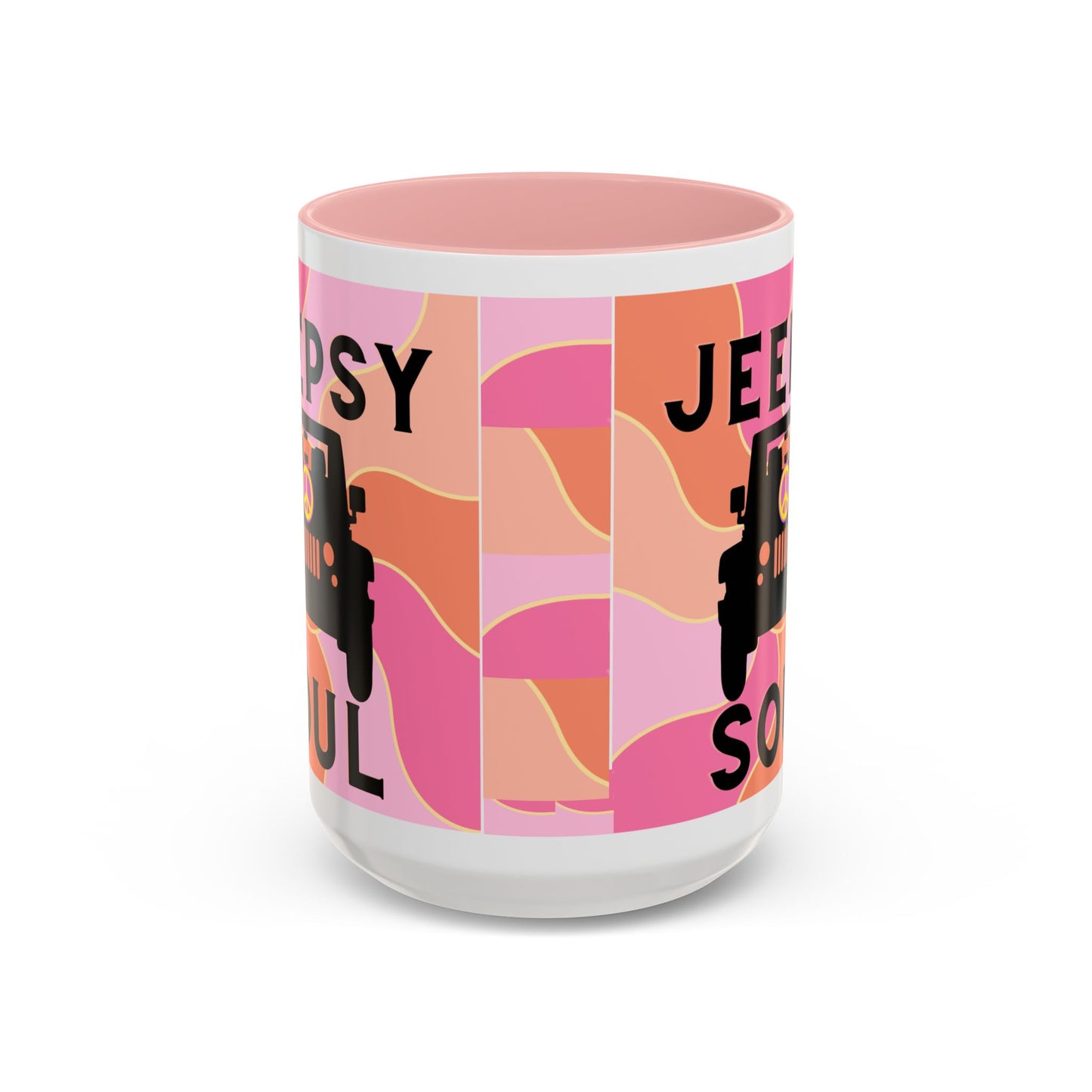 Jeepy Soul Accent Coffee Mug - 11 & 15oz - Stylish for Jeep Lovers