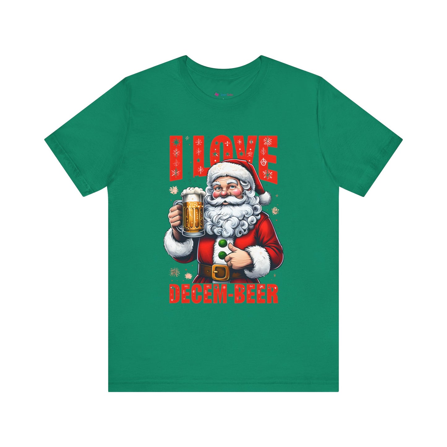 Funny Santa I LOVE DECEM-BEER T-Shirt