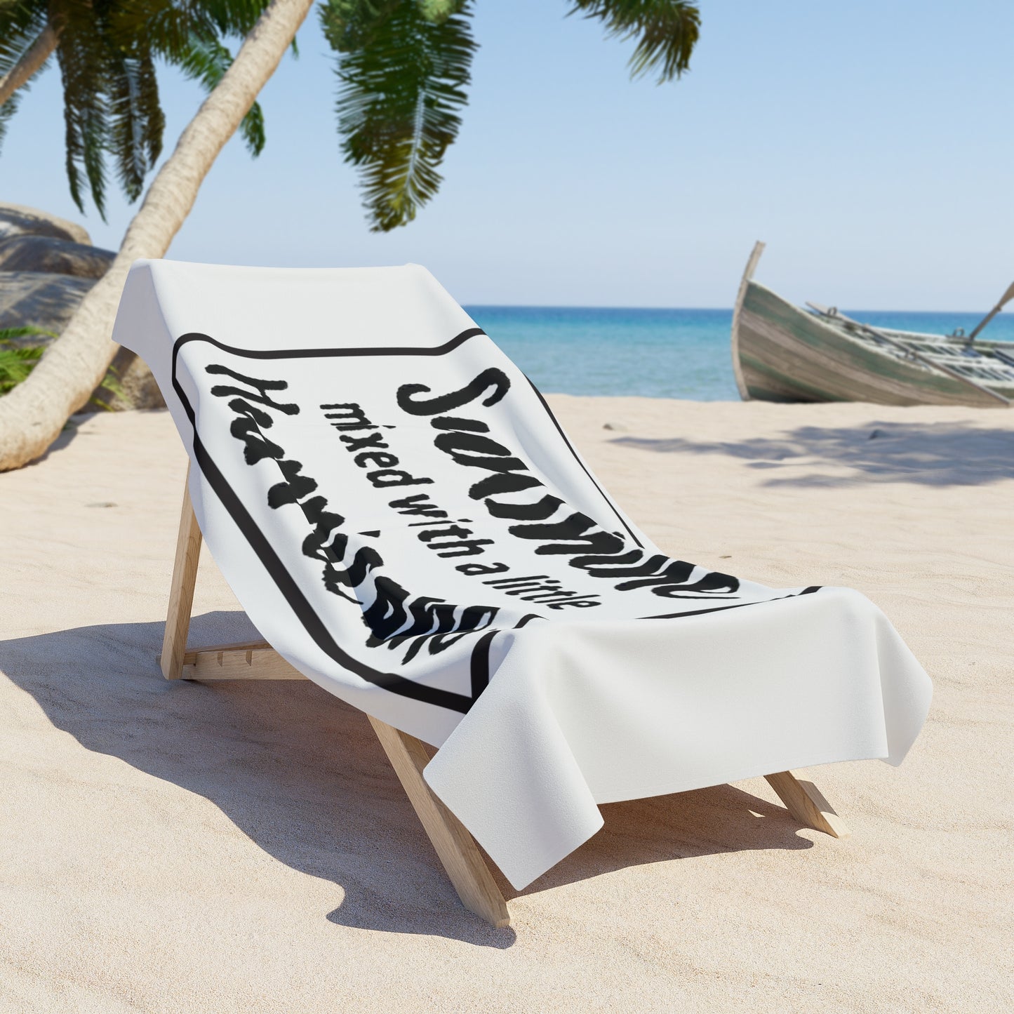 Sunshine Mixed With a Little Hurricane Beach Towel