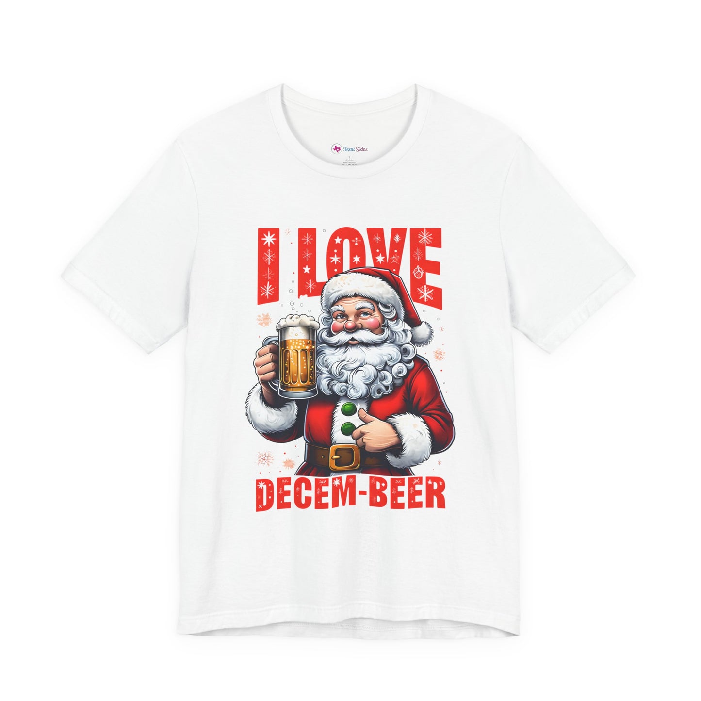 Funny Santa I LOVE DECEM-BEER T-Shirt