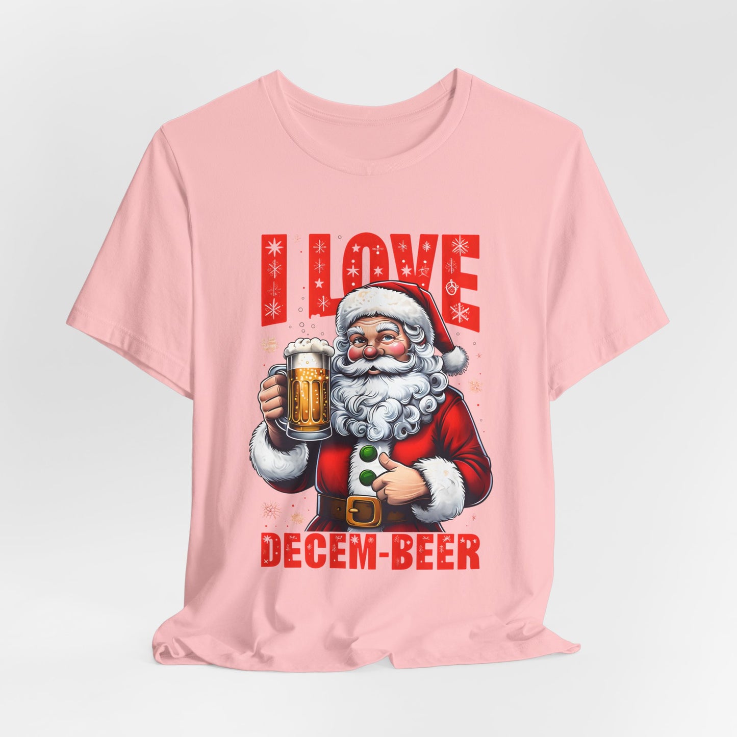 Funny Santa I LOVE DECEM-BEER T-Shirt
