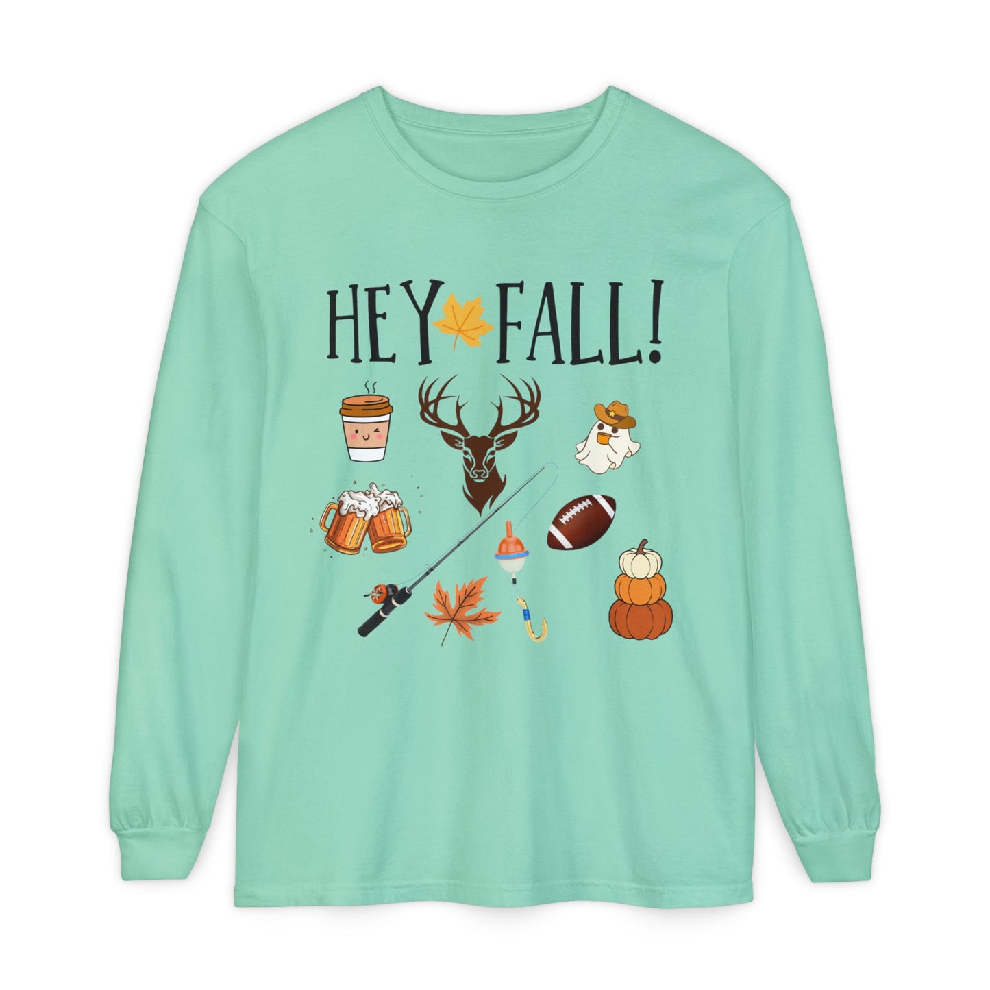 HEY Fall Themed Long Sleeve T-Shirt