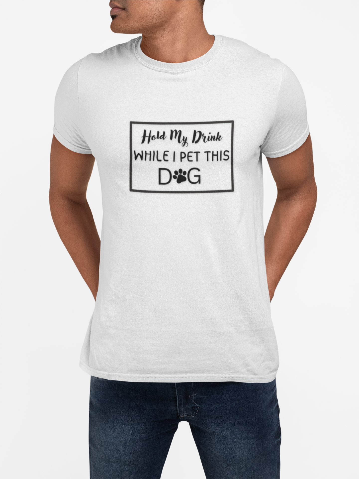 Hold My Drink While I Pet This DOG T-Shirt