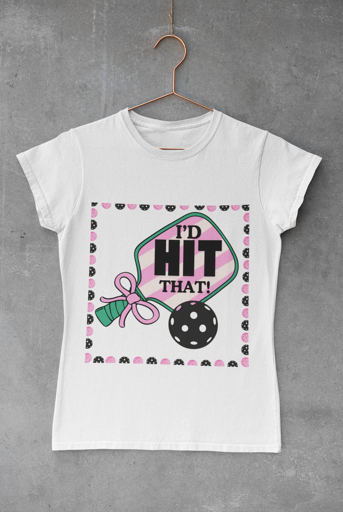 I'D HIT that BOW Pickle Ball T-Shirt Unisex