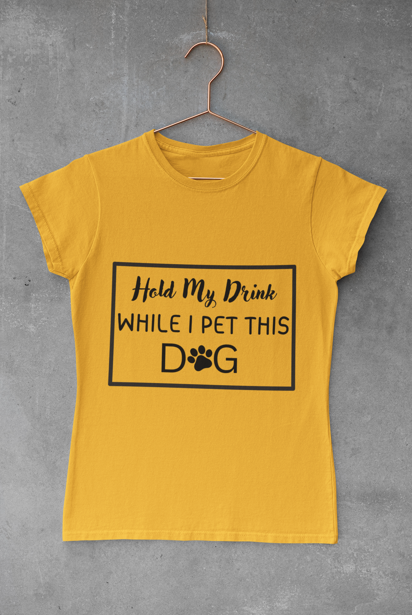 Hold My Drink While I Pet This DOG T-Shirt