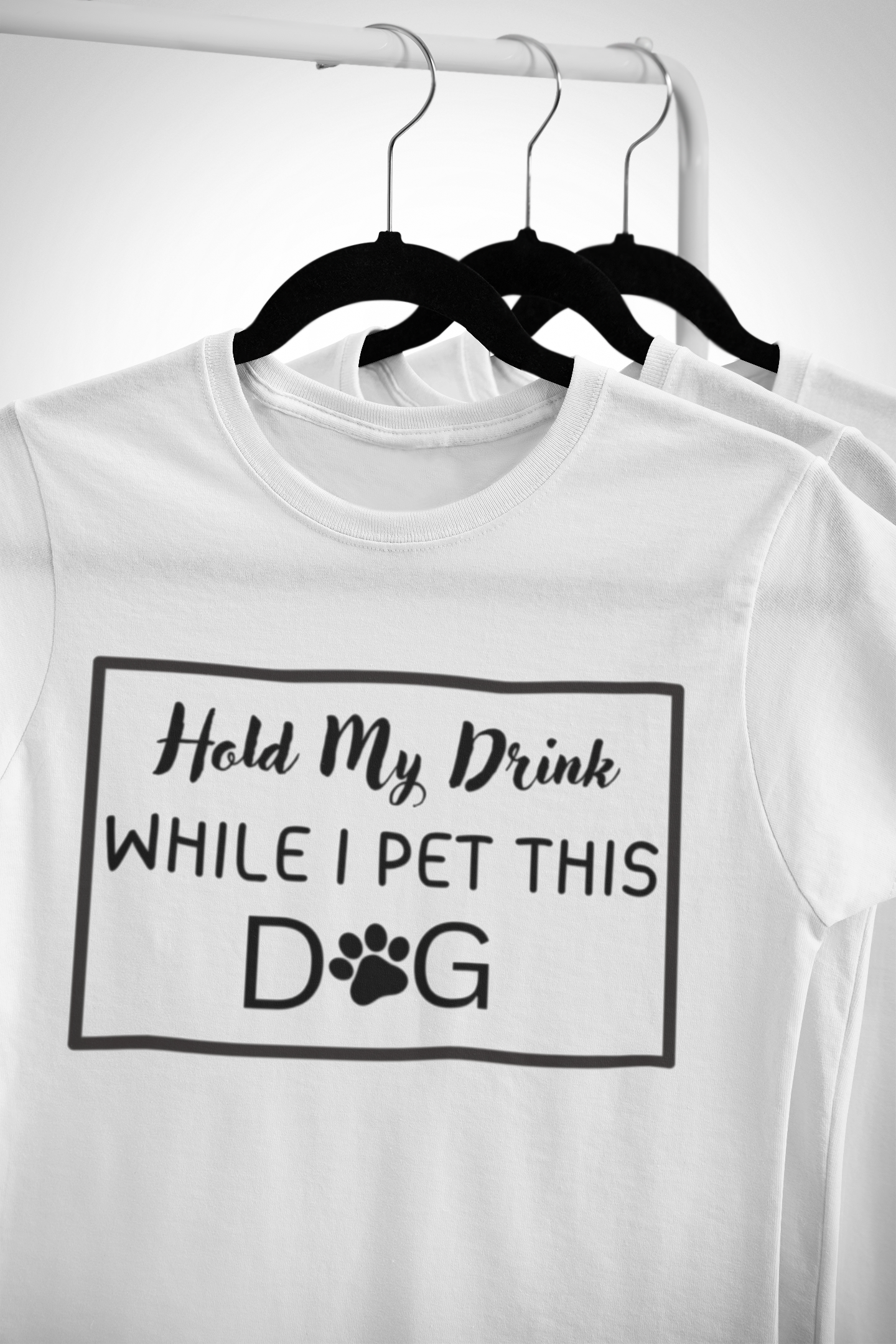 Hold My Drink While I Pet This DOG T-Shirt