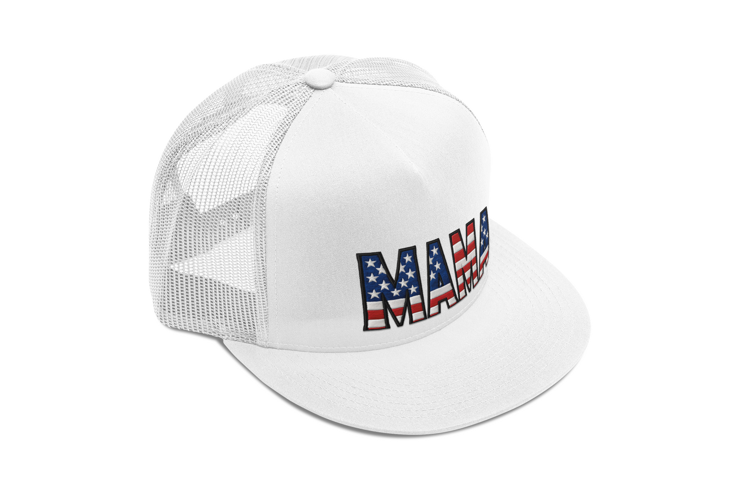 USA FLAG MAMA Snapback Trucker Cap