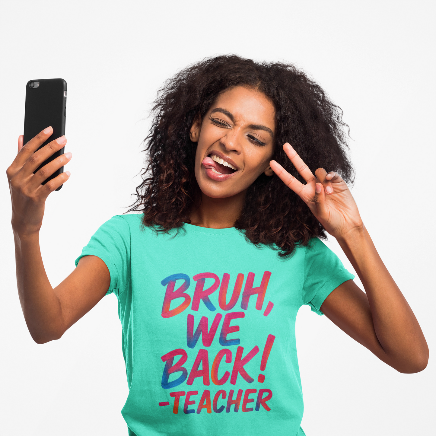Funny Teacher T-shirt - BRUH, WE BACK - TEACHER