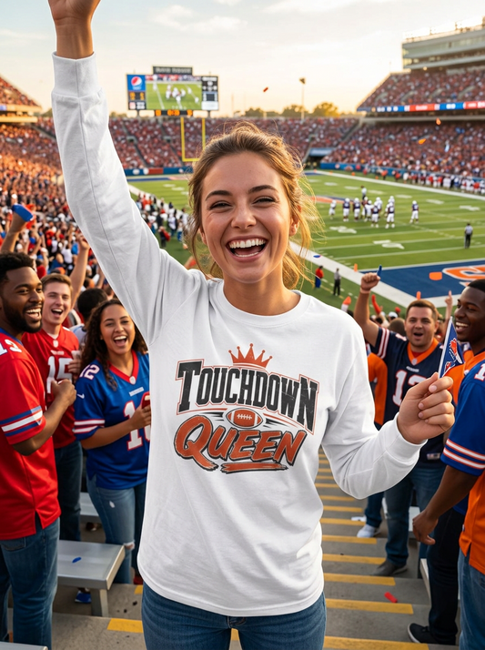 Touchdown Queen Long Sleeve T-Shirt FOOTBALL Season