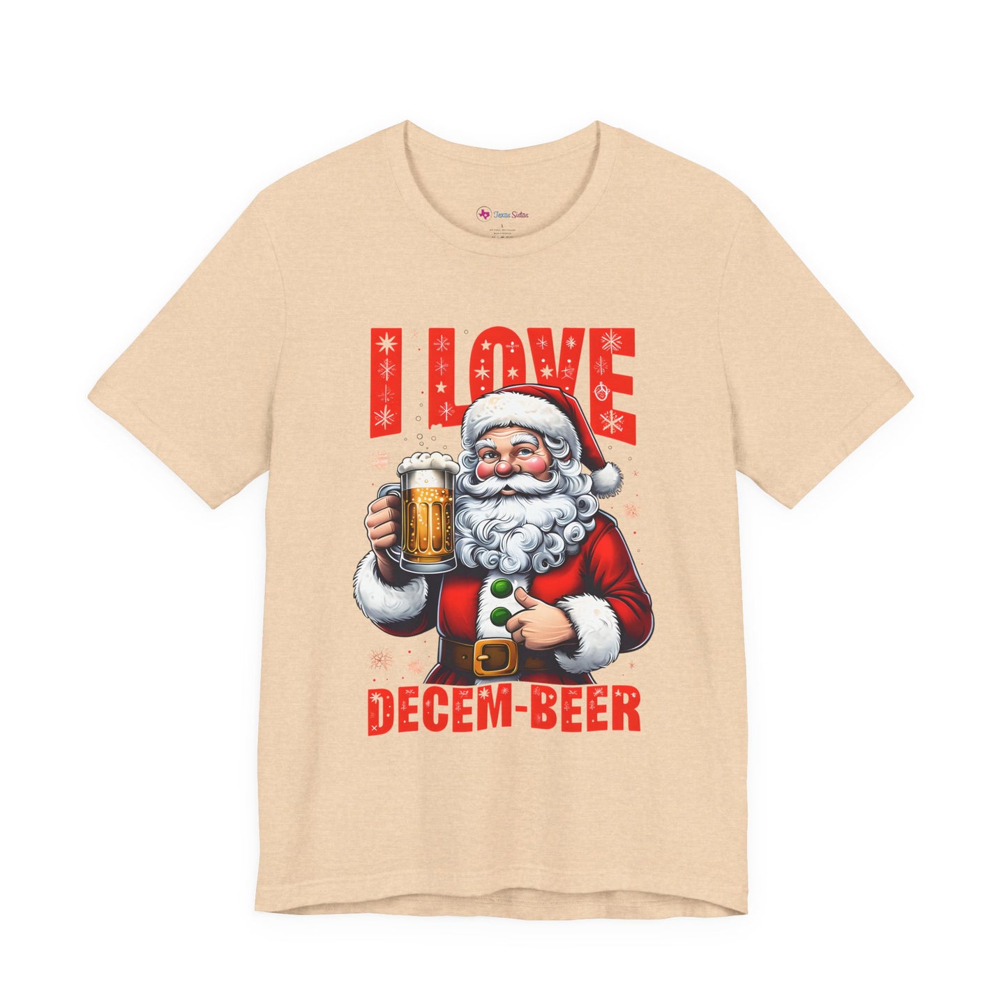 Funny Santa I LOVE DECEM-BEER T-Shirt