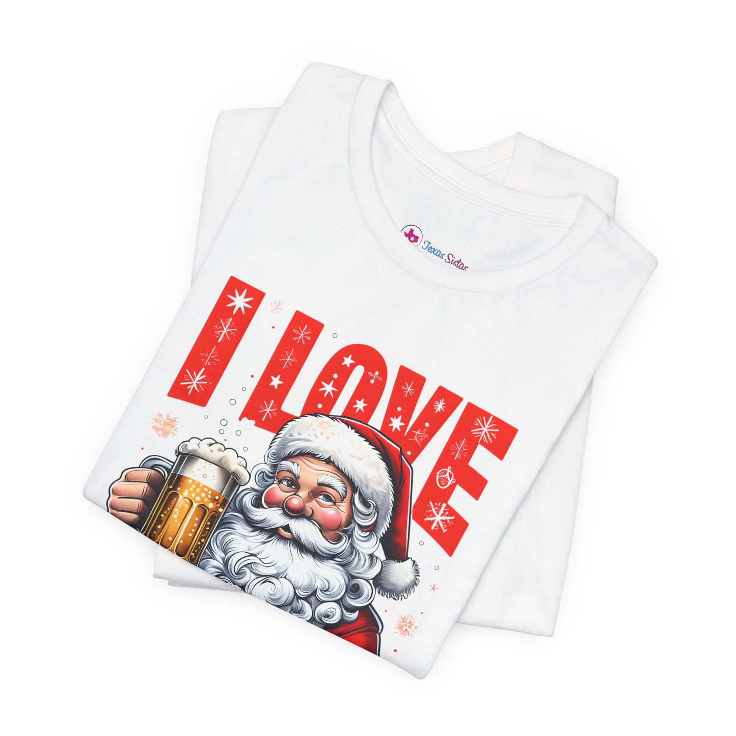 Funny Santa I LOVE DECEM-BEER T-Shirt
