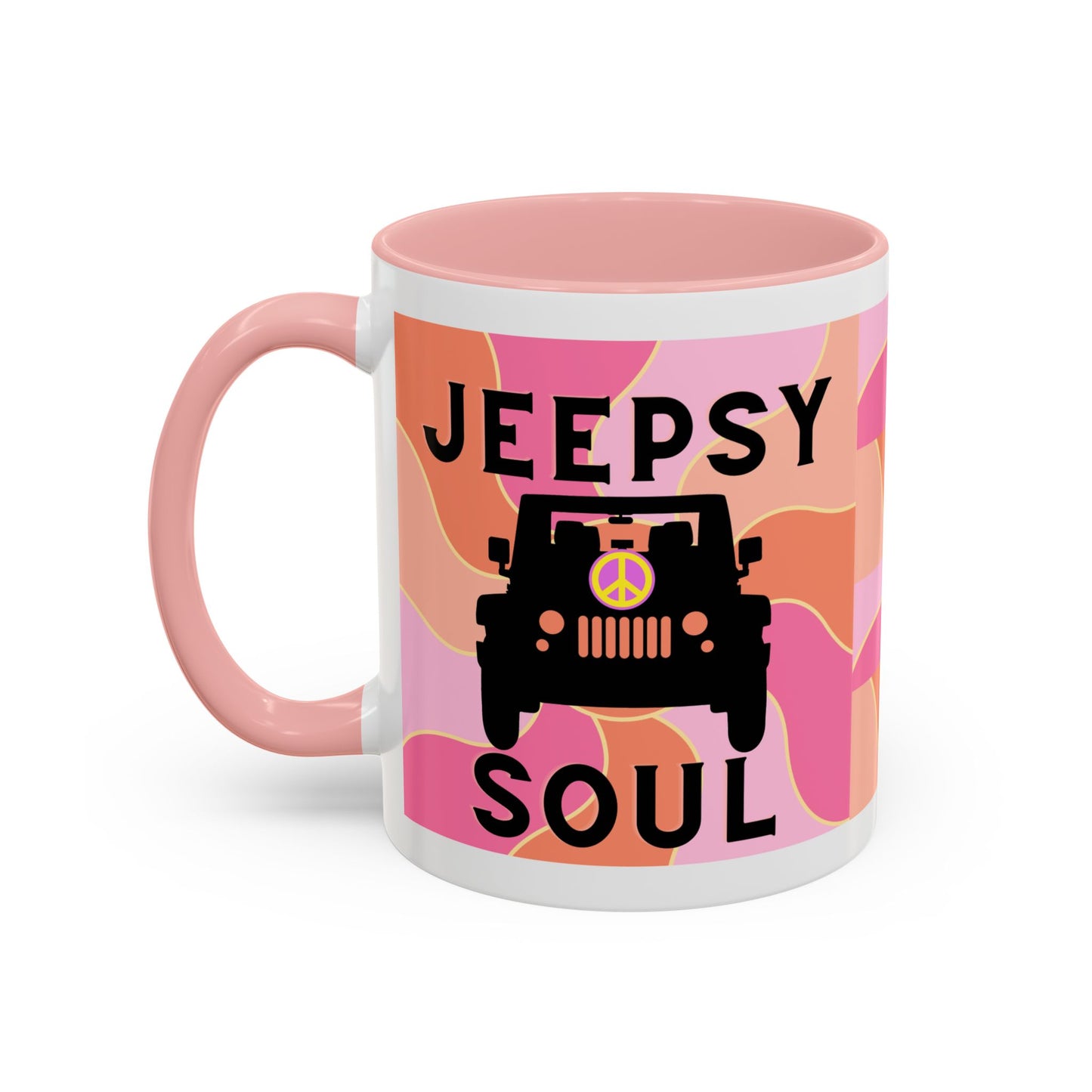 Jeepy Soul Accent Coffee Mug - 11 & 15oz - Stylish for Jeep Lovers