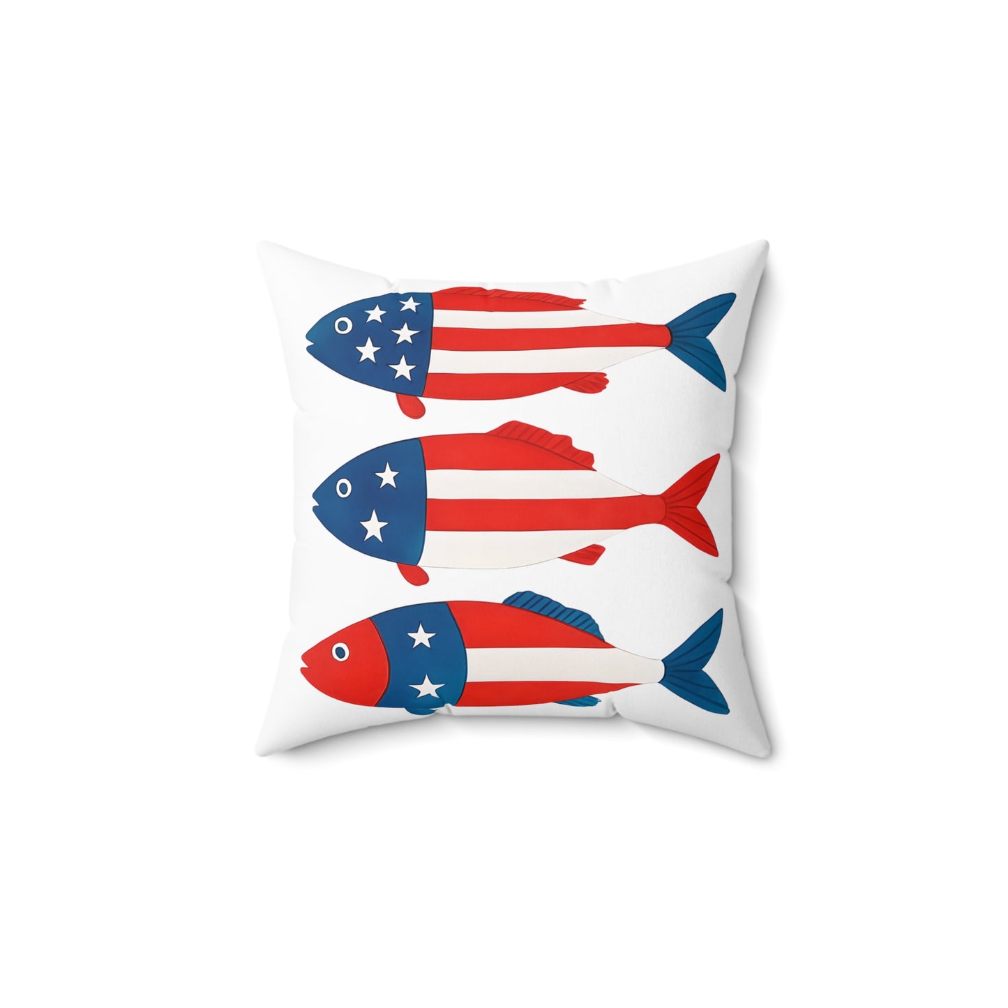 Patriotic Fish Pillow | Summer Home Décor