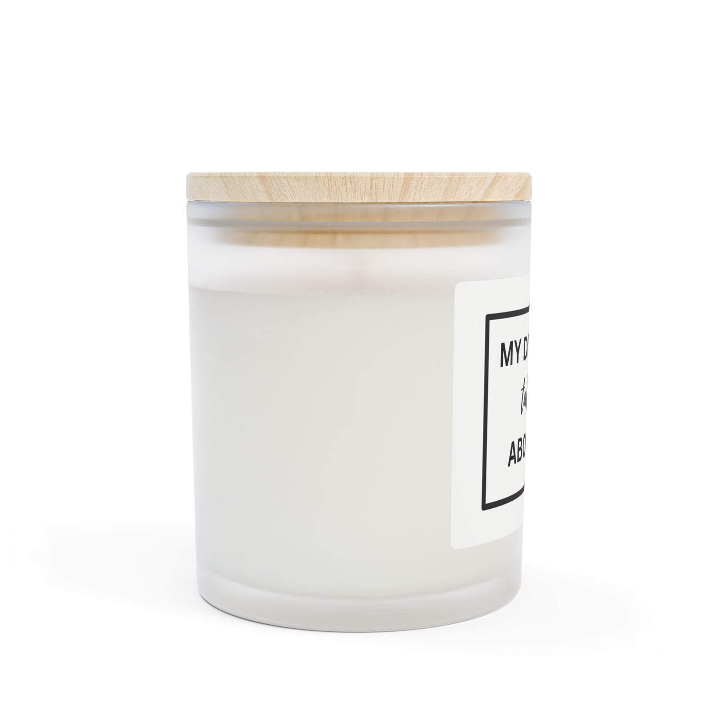 Dog Lovers' Frosted Glass Candle - 11oz, Funny Gift for Pet Owners, Home Decor, Candle Lovers, Unique Dog Memes, Scented Candle