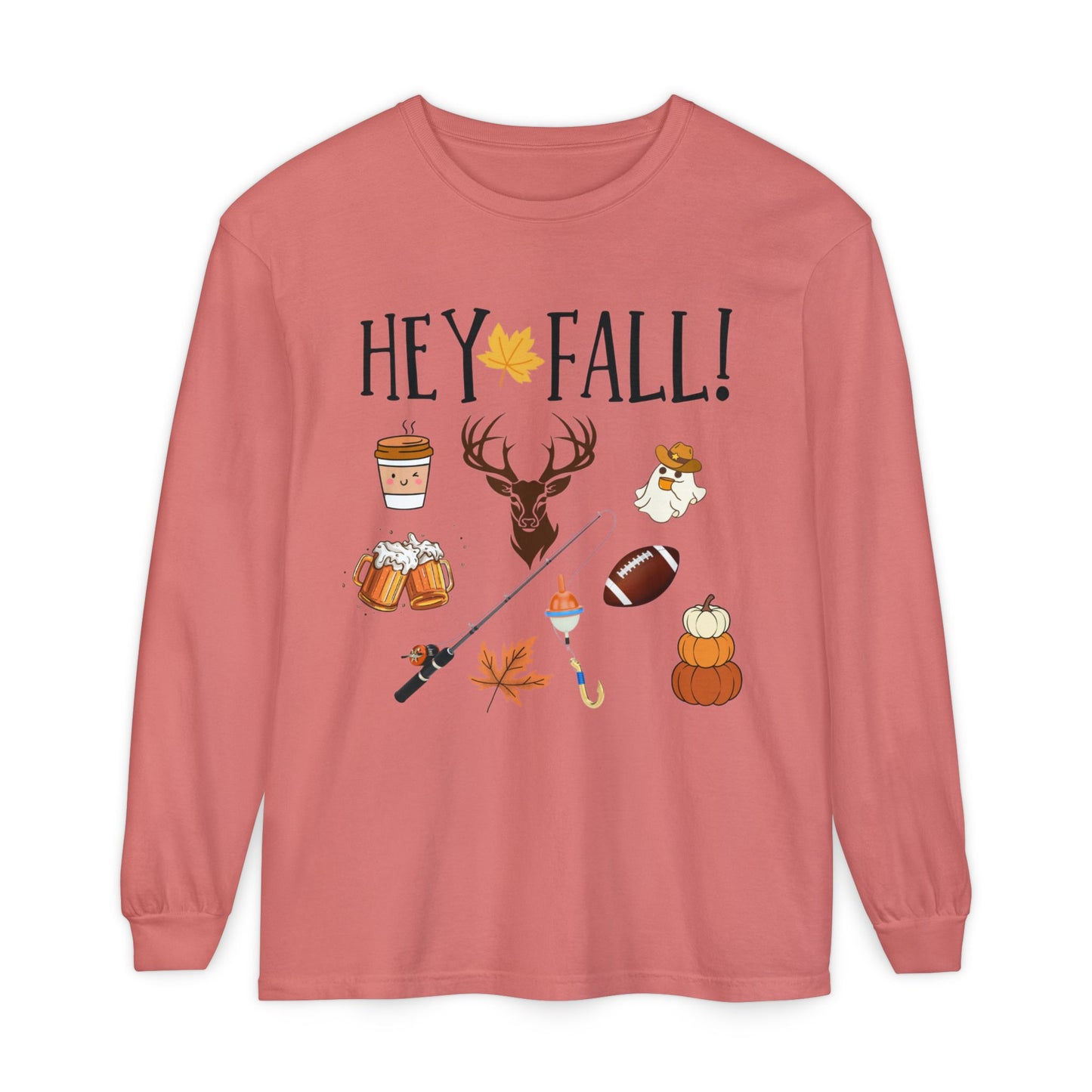 HEY Fall Themed Long Sleeve T-Shirt