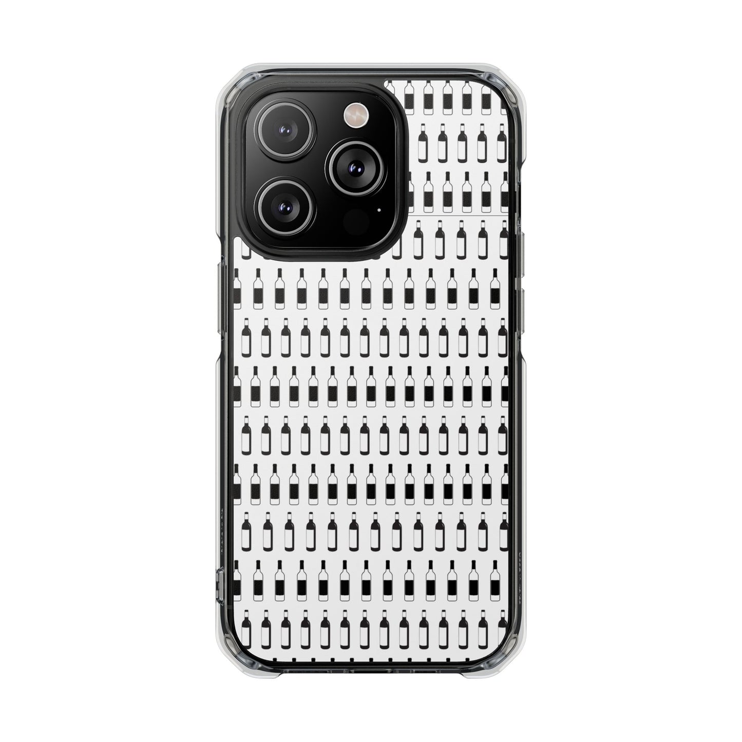 WINE BOTTLES Stylish Magnetic Phone Case | Clear Impact Protection