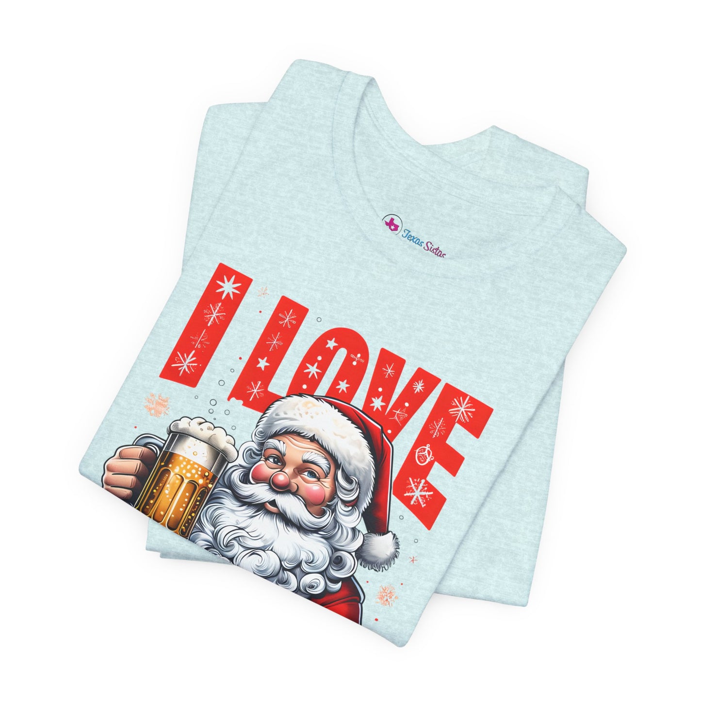 Funny Santa I LOVE DECEM-BEER T-Shirt