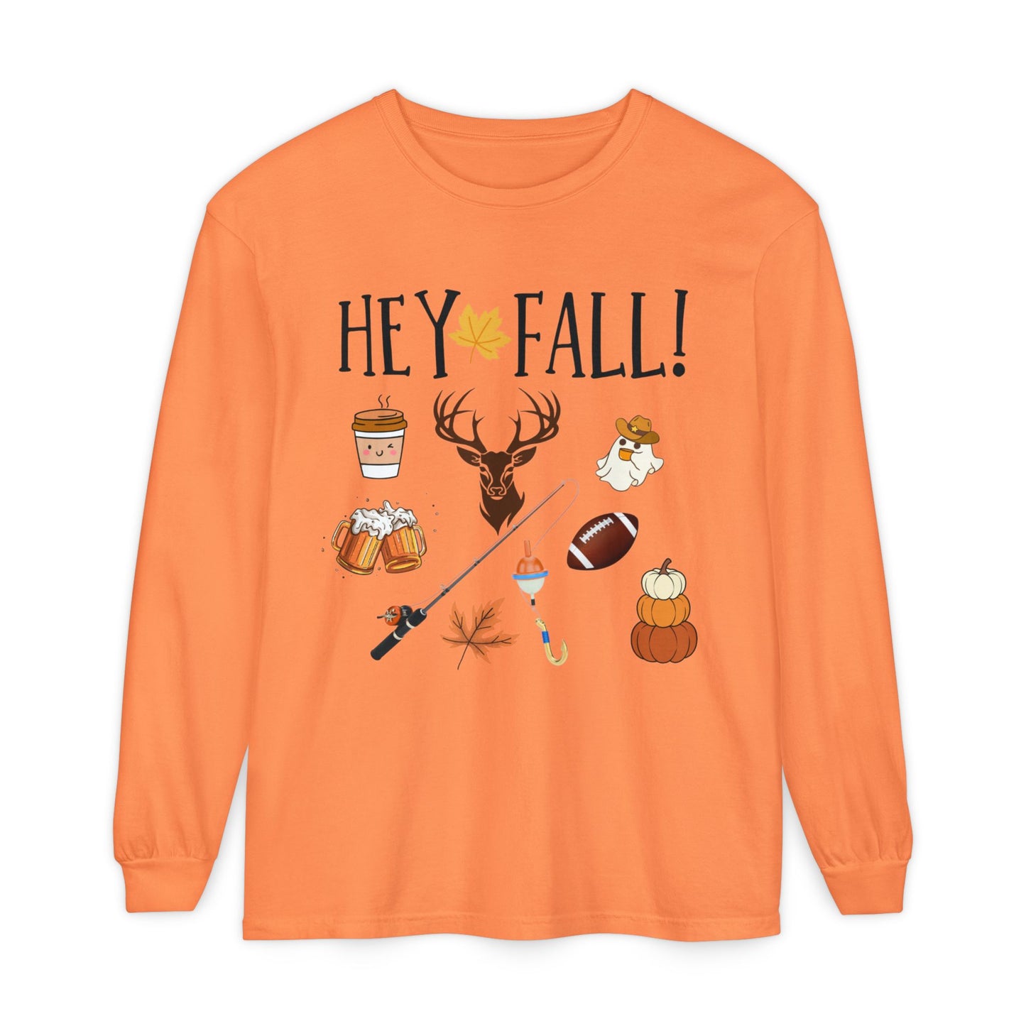 HEY Fall Themed Long Sleeve T-Shirt