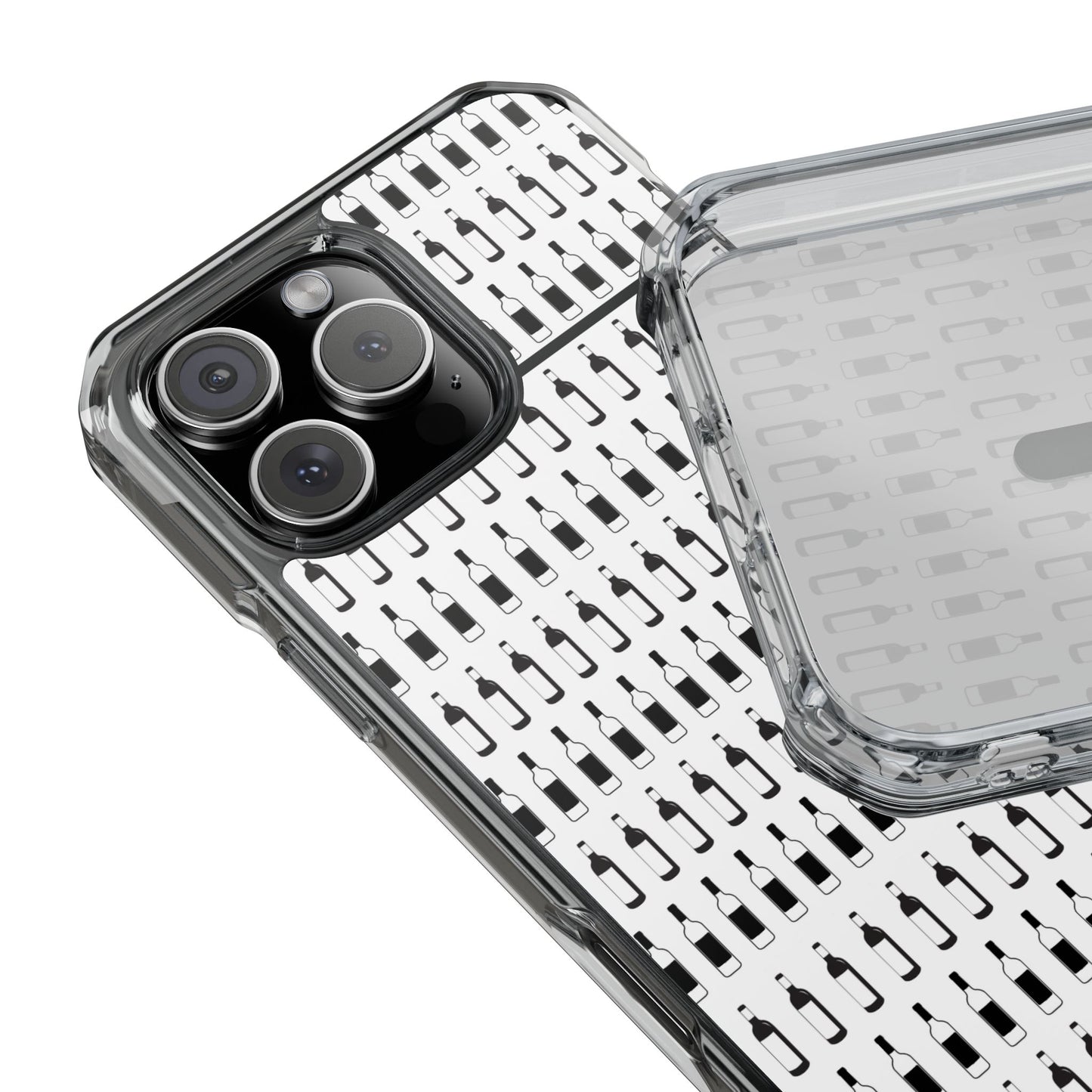 WINE BOTTLES Stylish Magnetic Phone Case | Clear Impact Protection