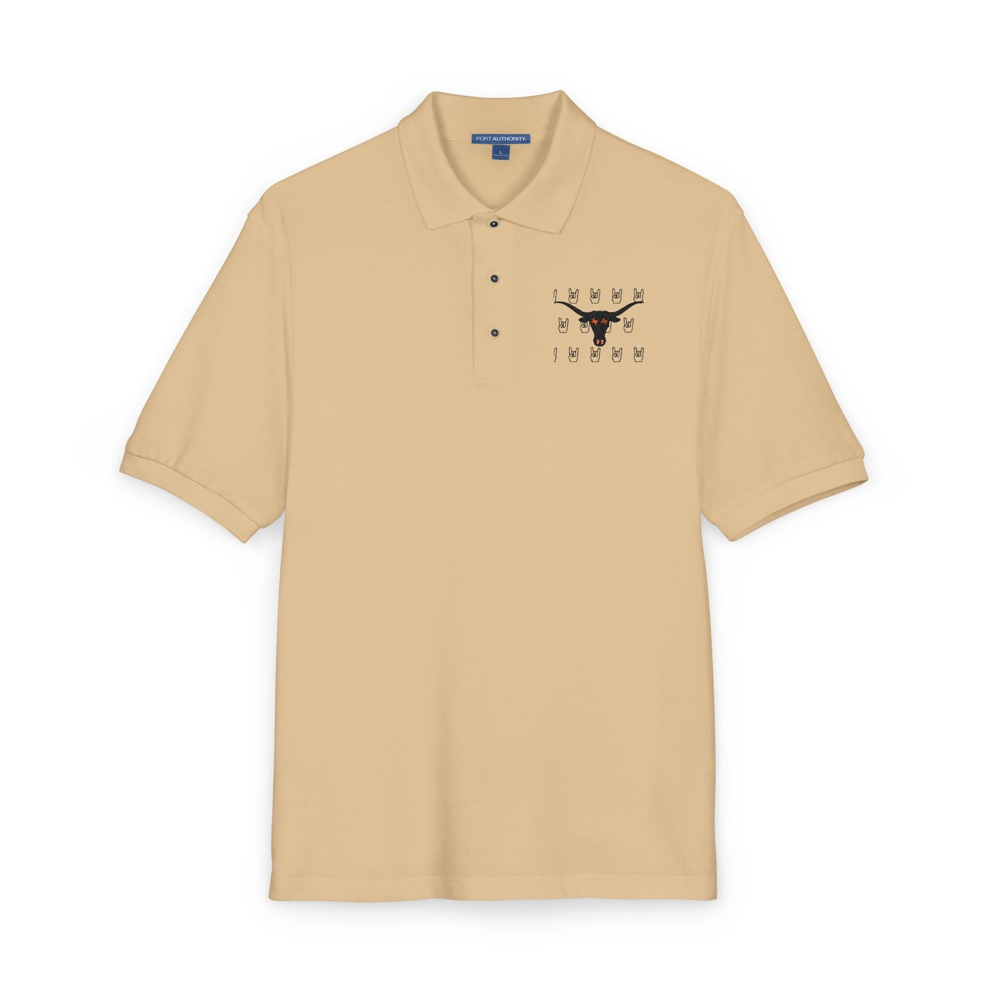 Stylish Unisex Polo Shirt with Unique Longhorns Hook'em Embroidery
