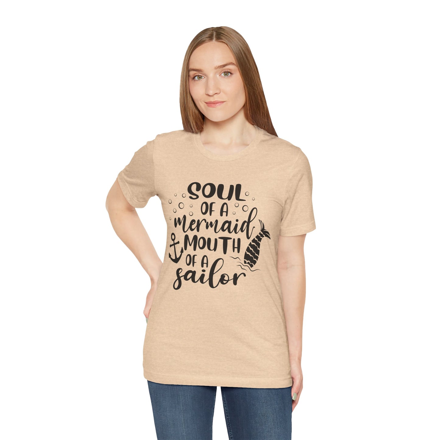 Mermaid Soul Tee — "Soul of a Mermaid, Mouth of a Sailor" Graphic T-Shirt