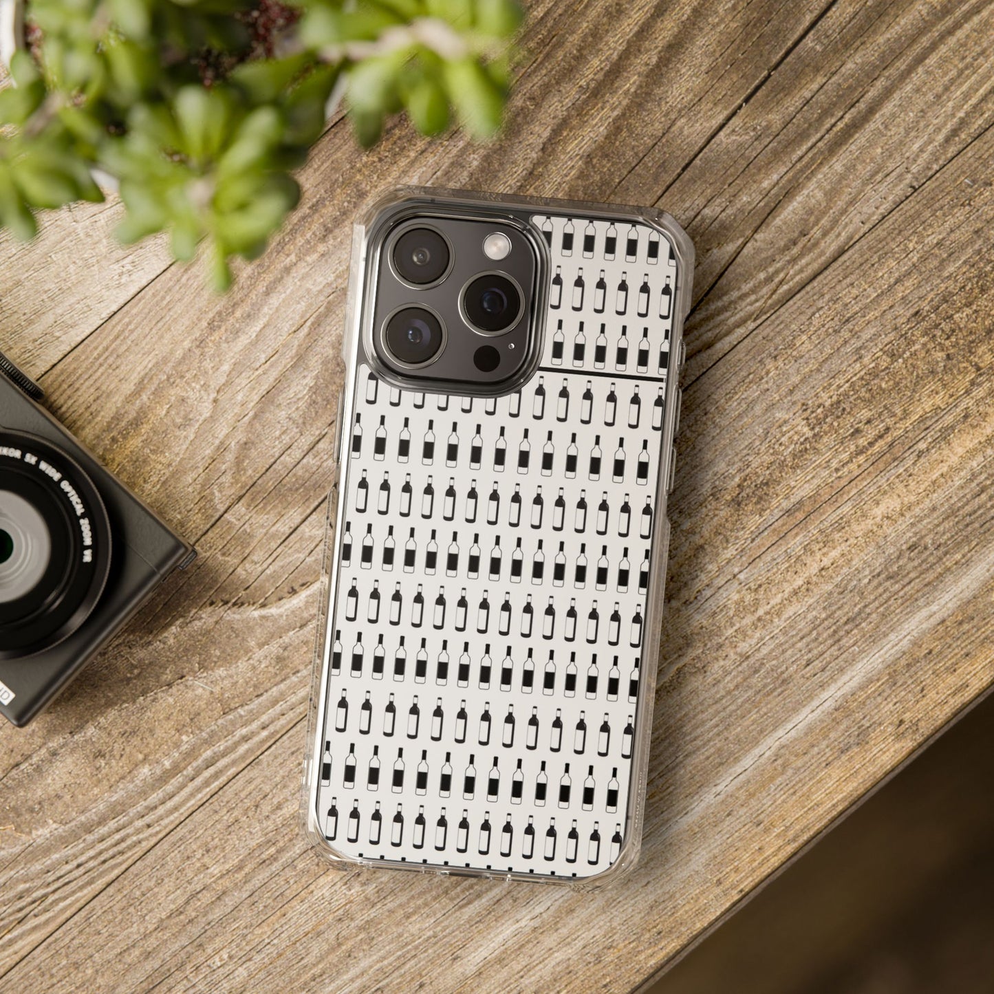 WINE BOTTLES Stylish Magnetic Phone Case | Clear Impact Protection