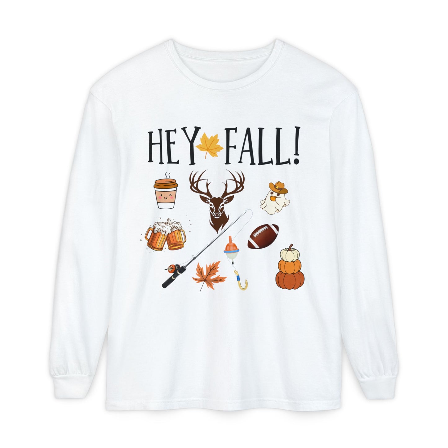 HEY Fall Themed Long Sleeve T-Shirt
