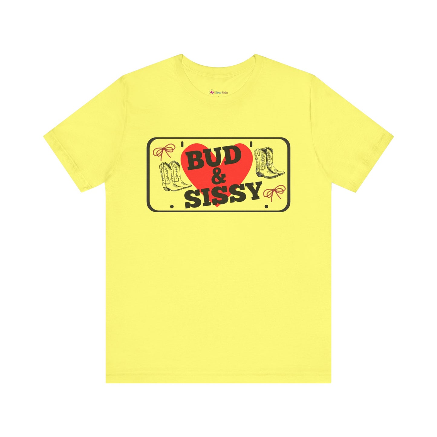 Bud & Sissy License Plate T-Shirt Unisex