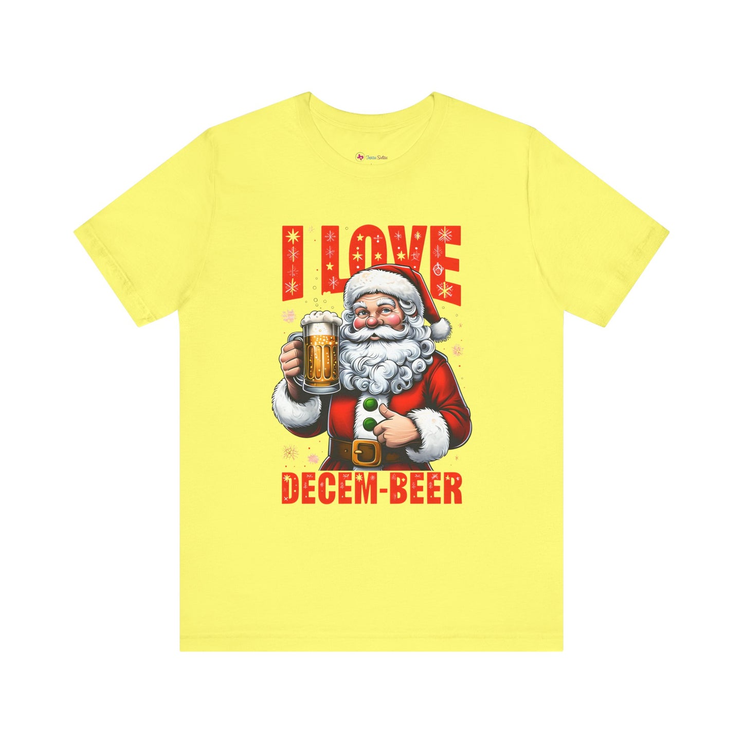 Funny Santa I LOVE DECEM-BEER T-Shirt