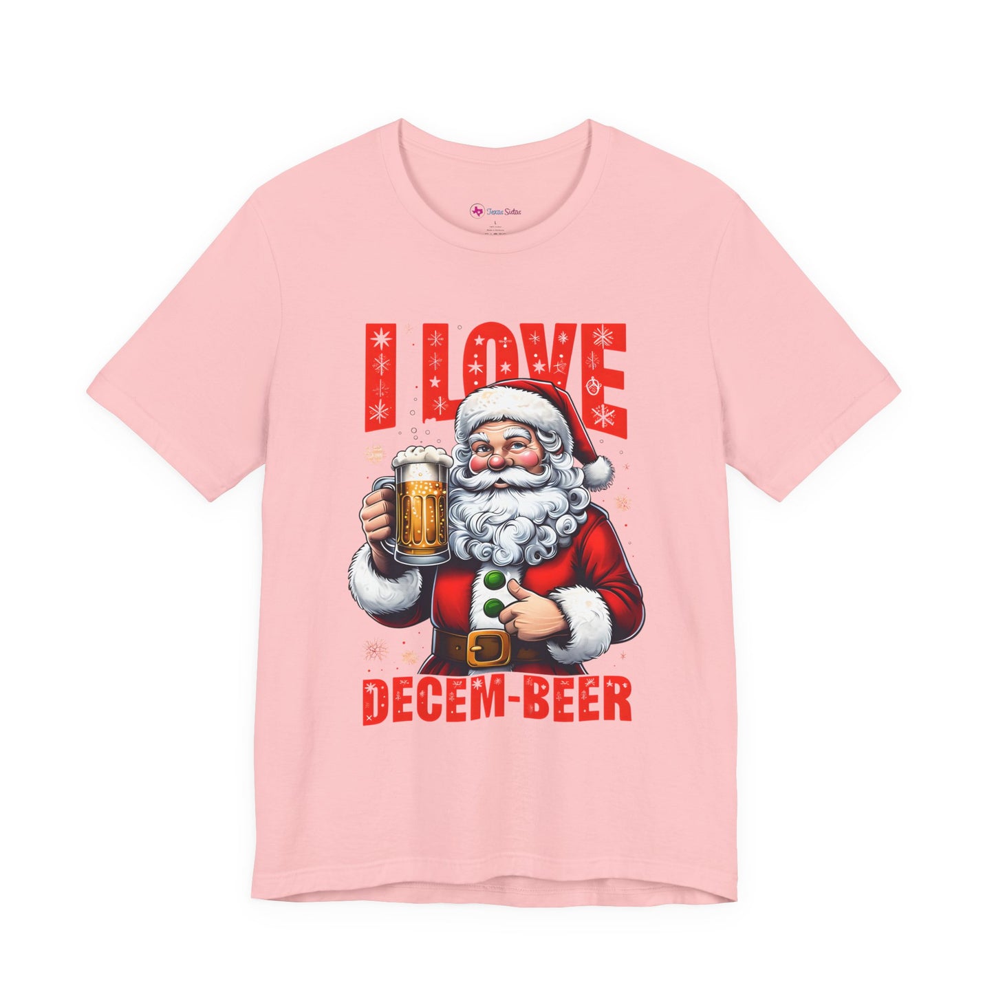 Funny Santa I LOVE DECEM-BEER T-Shirt